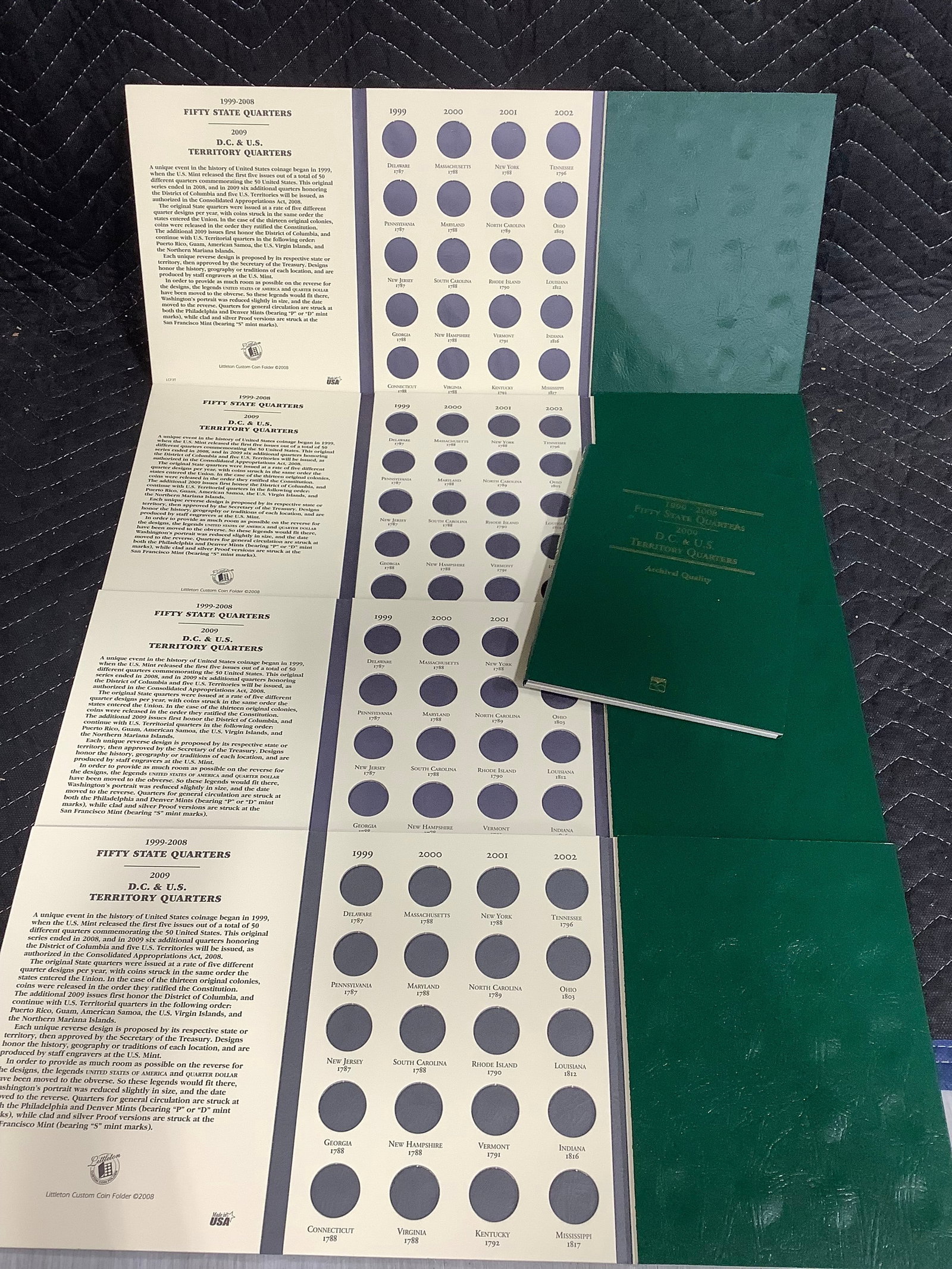State Quarters collector booklets(EMPTY): State Quarters collector booklets(EMPTY)