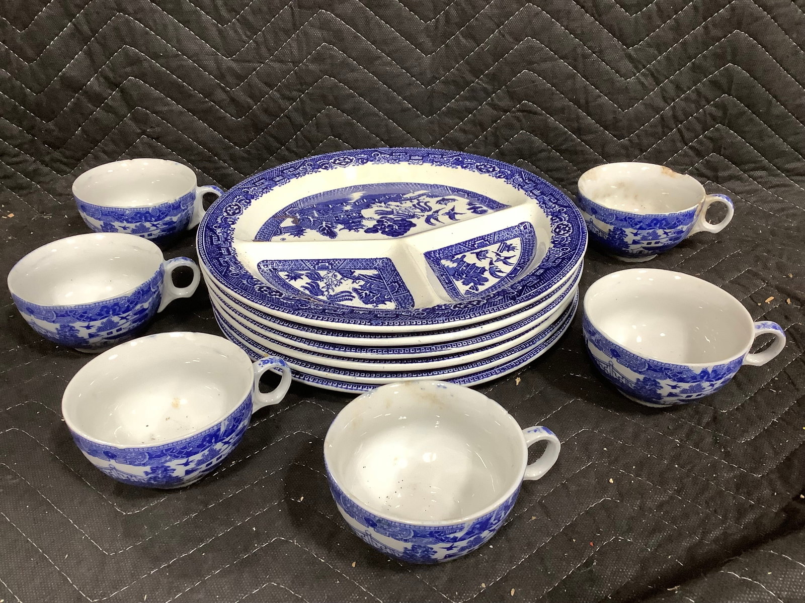 Blue transfer set(some chipped) (1 of 1)