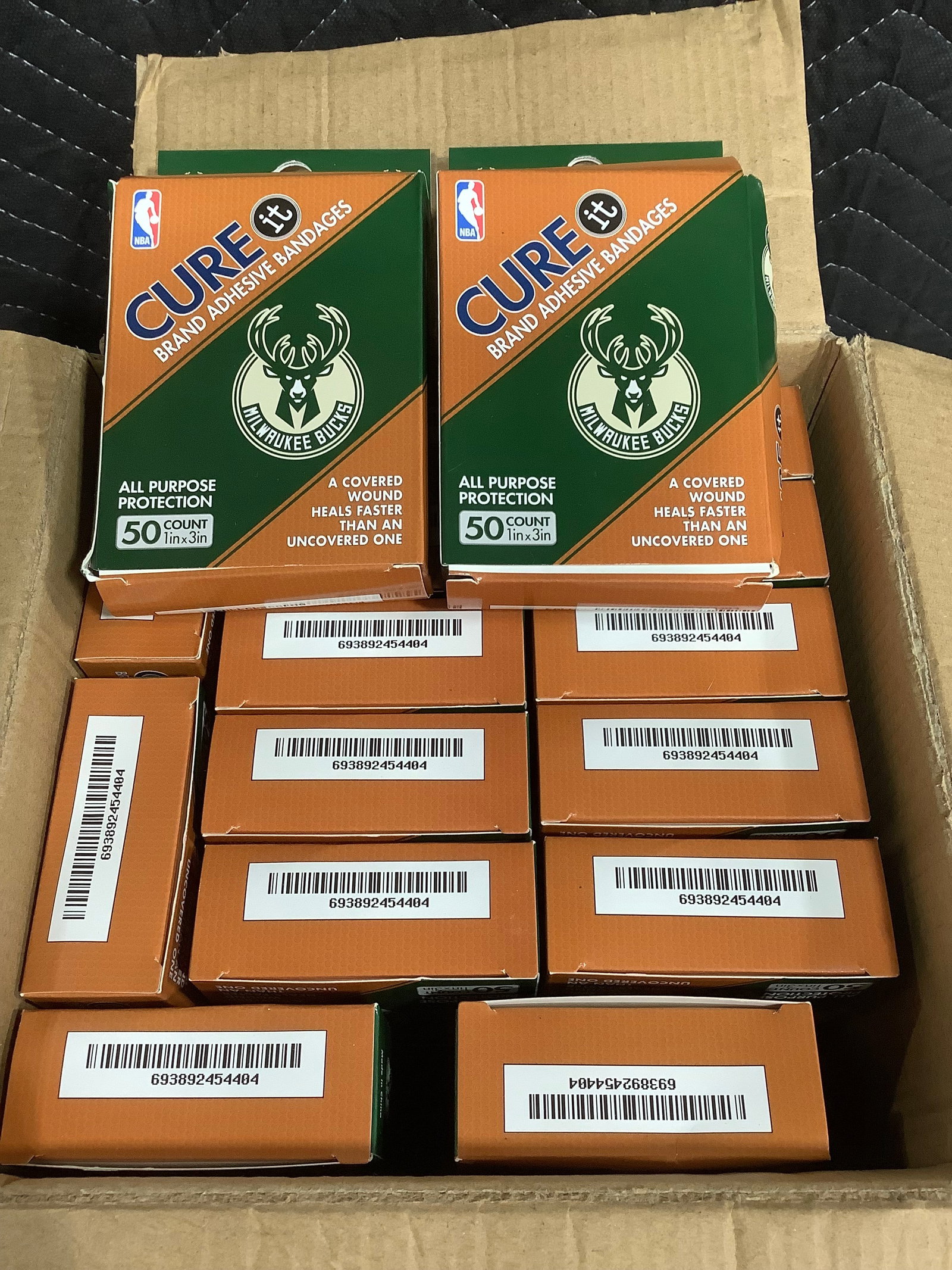30 packs of Cure brand adhesive bandages: 30 packs of Cure brand adhesive bandages
