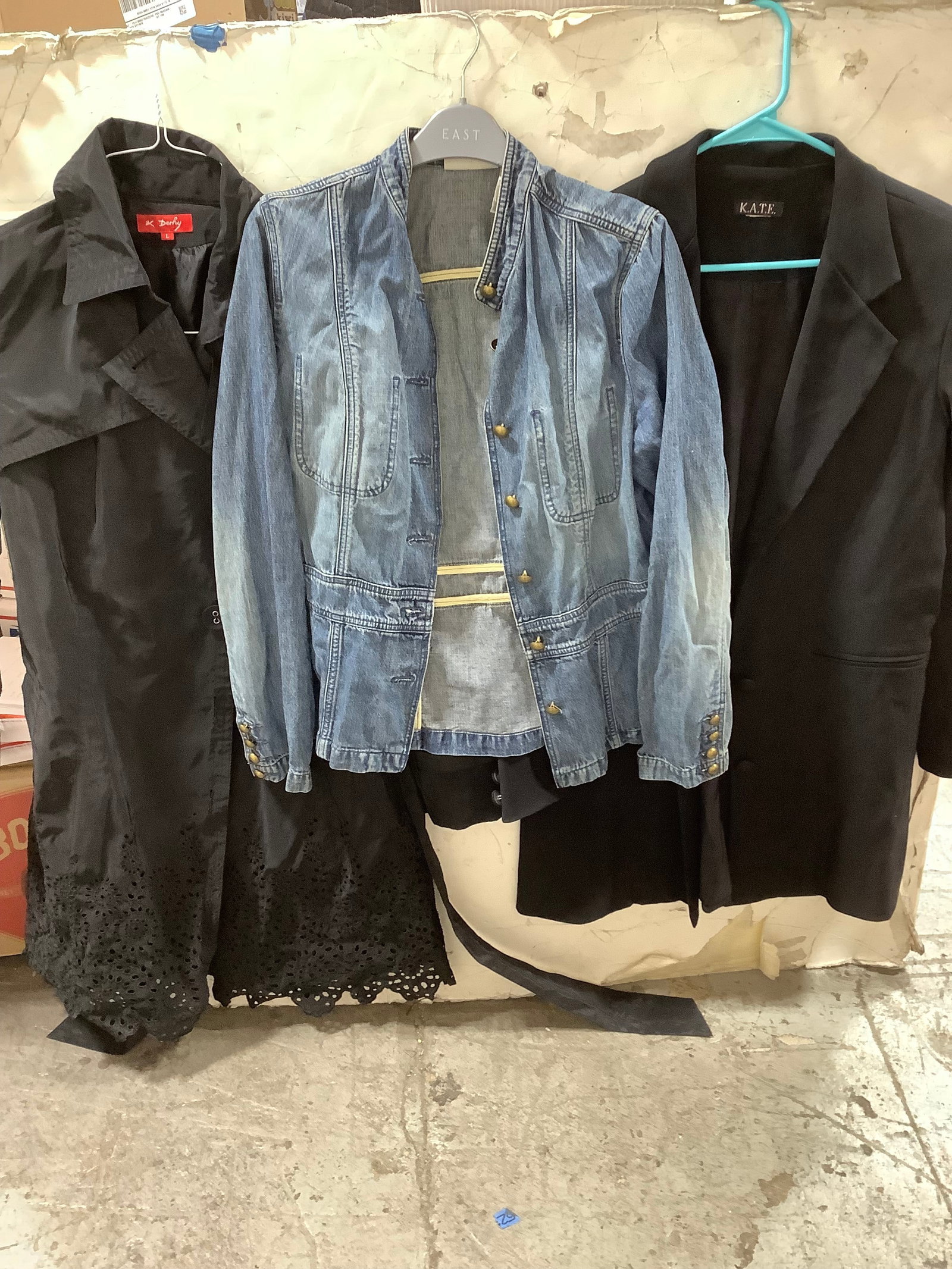 Womens denim jacket, blazer, and coat(Kate, Derhy,etc.-sizes M-L) (1 of 1)
