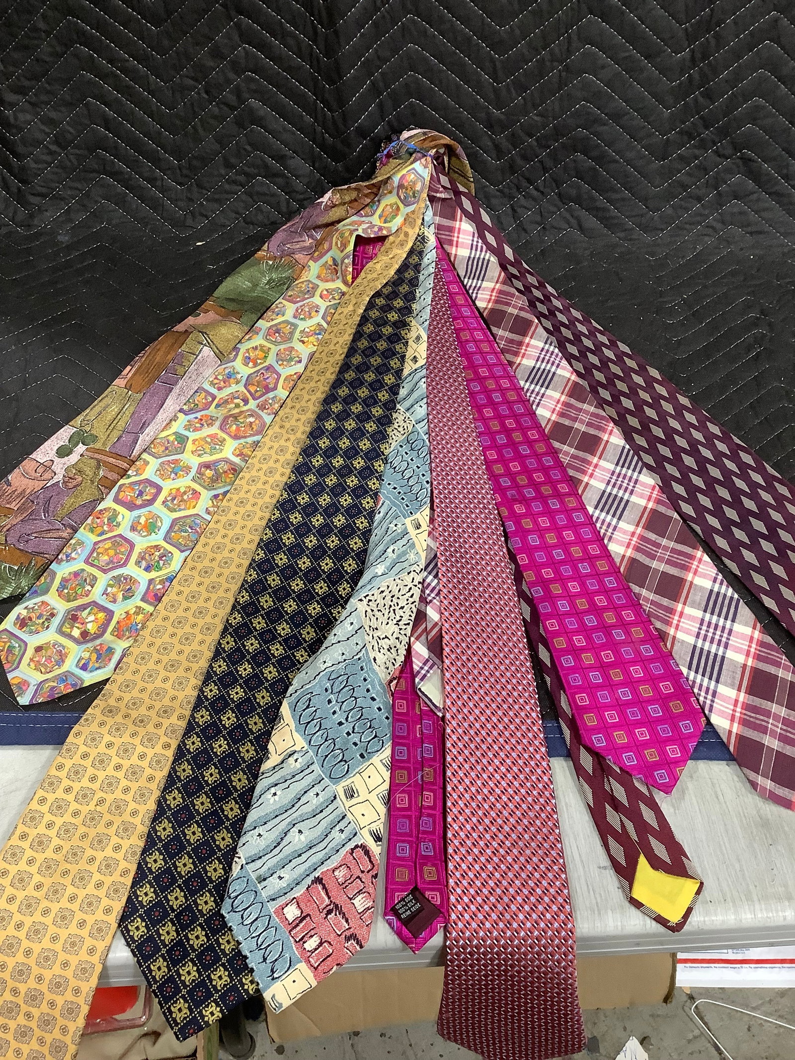 Lot of silk European ties (1 of 1)