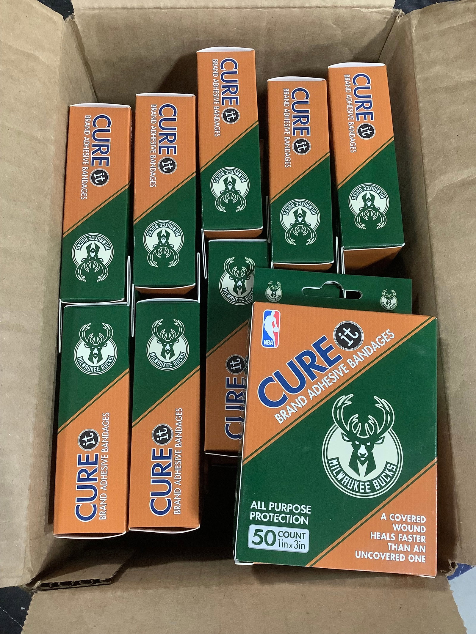 Lot of Cure brand adhesive bandages: Lot of Cure brand adhesive bandages