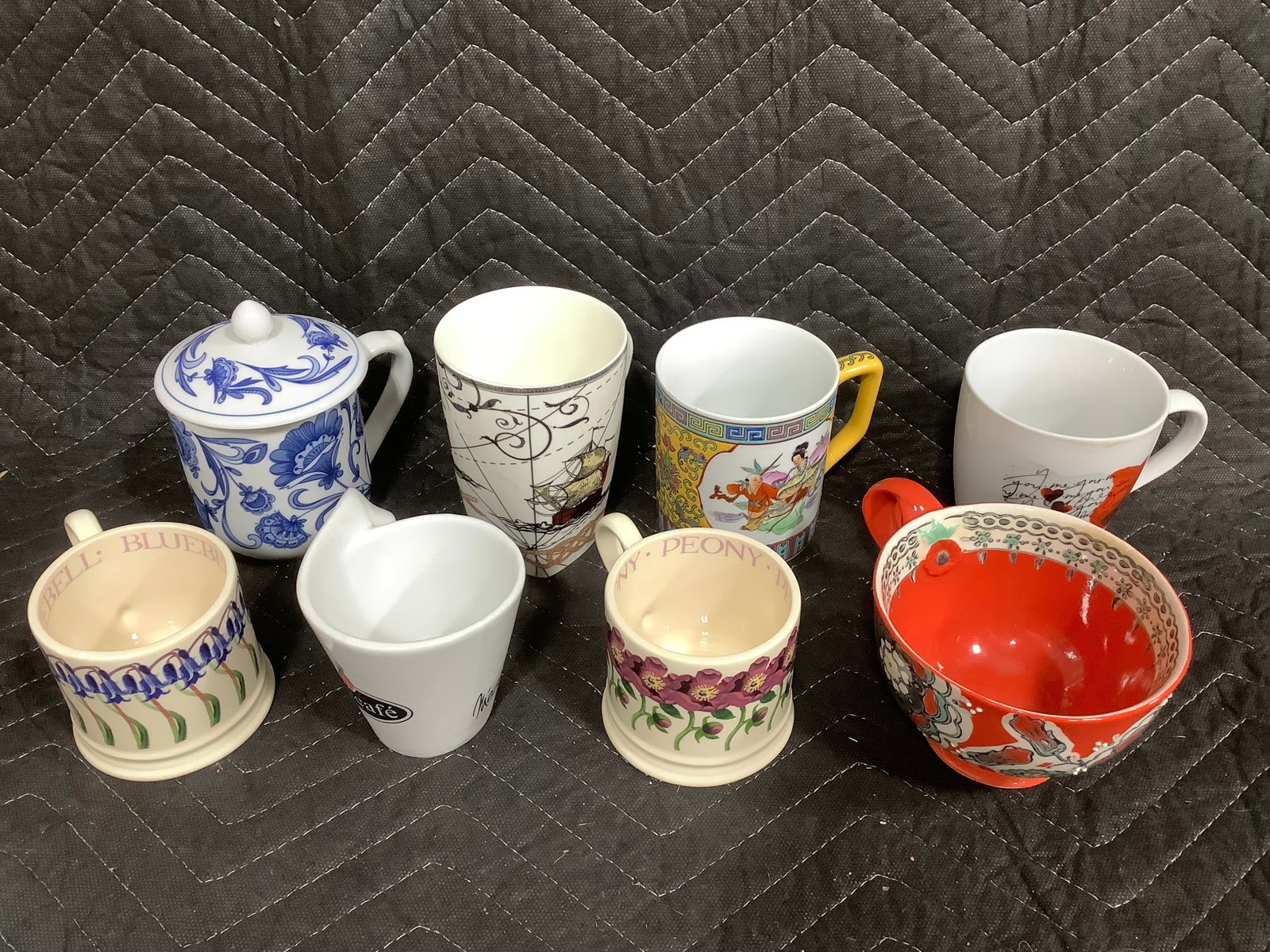 Porcelain ceramic mugs, cups, and more (tallest 5in) (1 of 1)