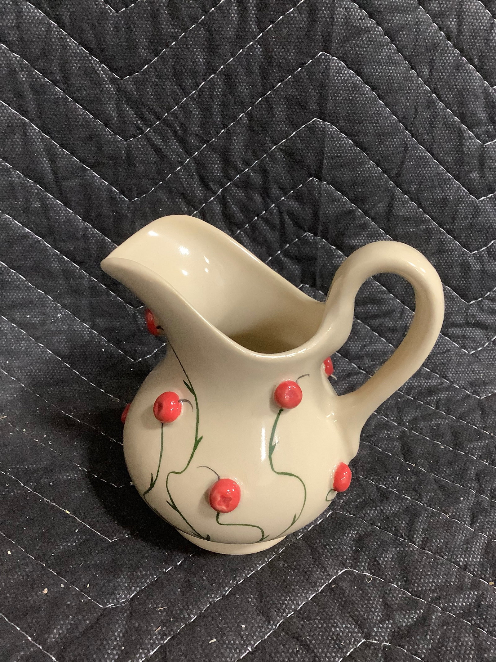 Estonian handmade ceramic pitcher Johvika crenberry collection(4in tall): Estonian handmade ceramic pitcher Johvika crenberry collection(4in tall)