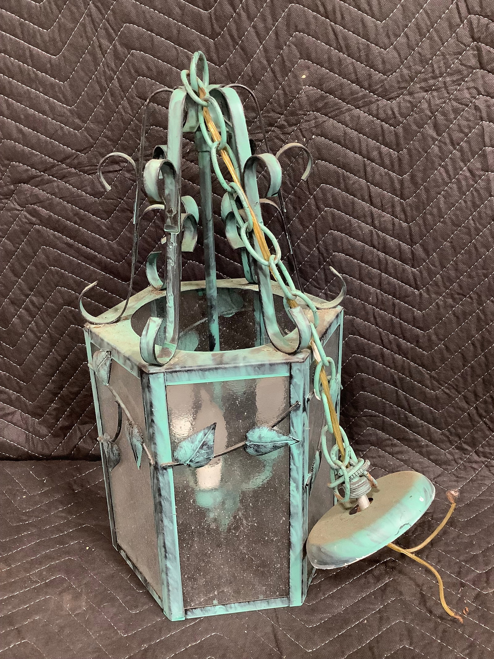 Vintage hanging lantern chandelier(19in tall) (1 of 1)