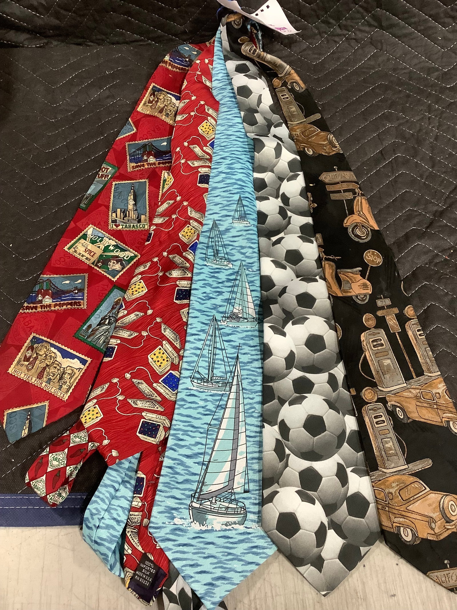 American silk ties: American silk ties