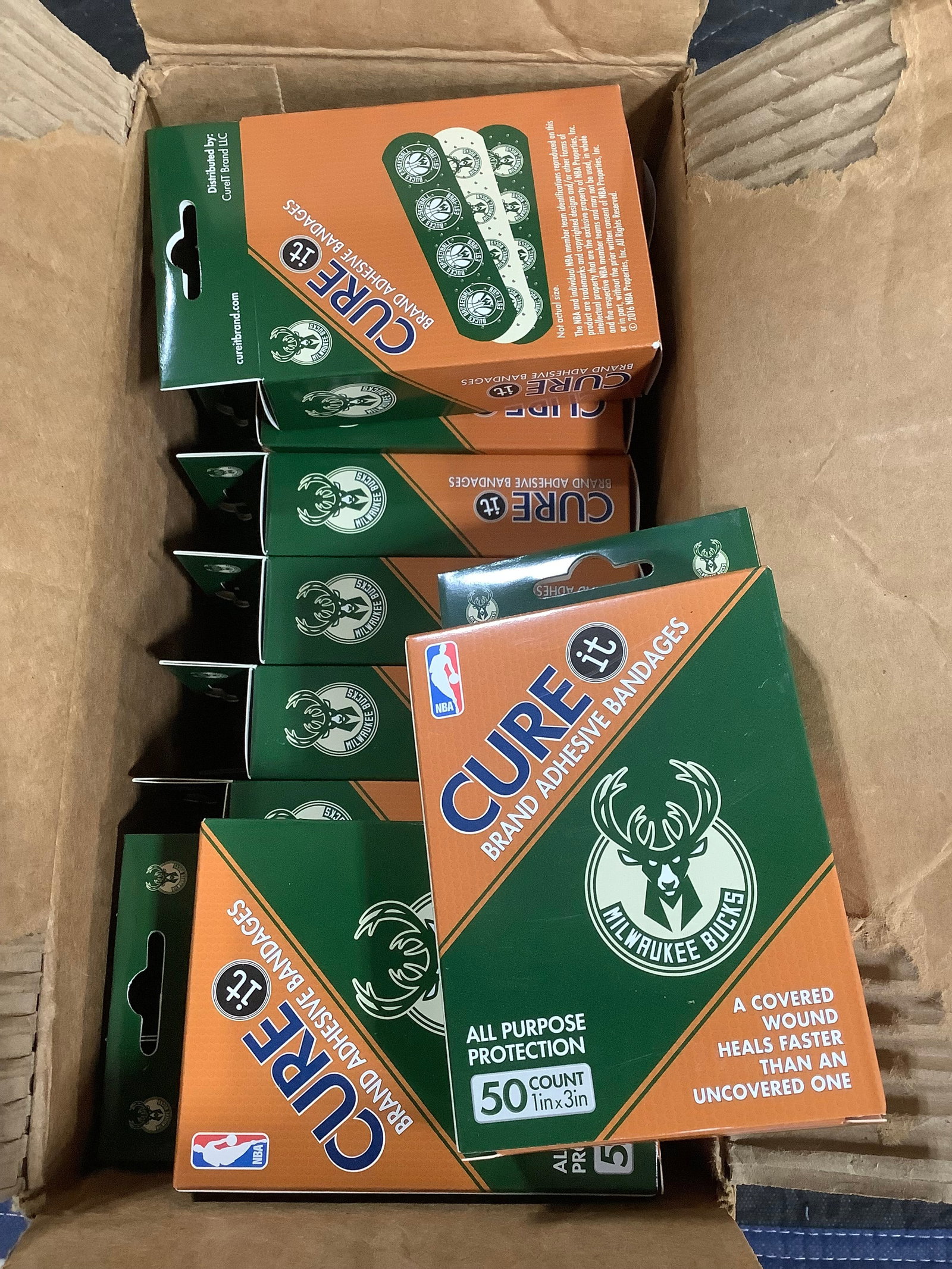 20 packs of Cure brand adhesive bandages: 20 packs of Cure brand adhesive bandages
