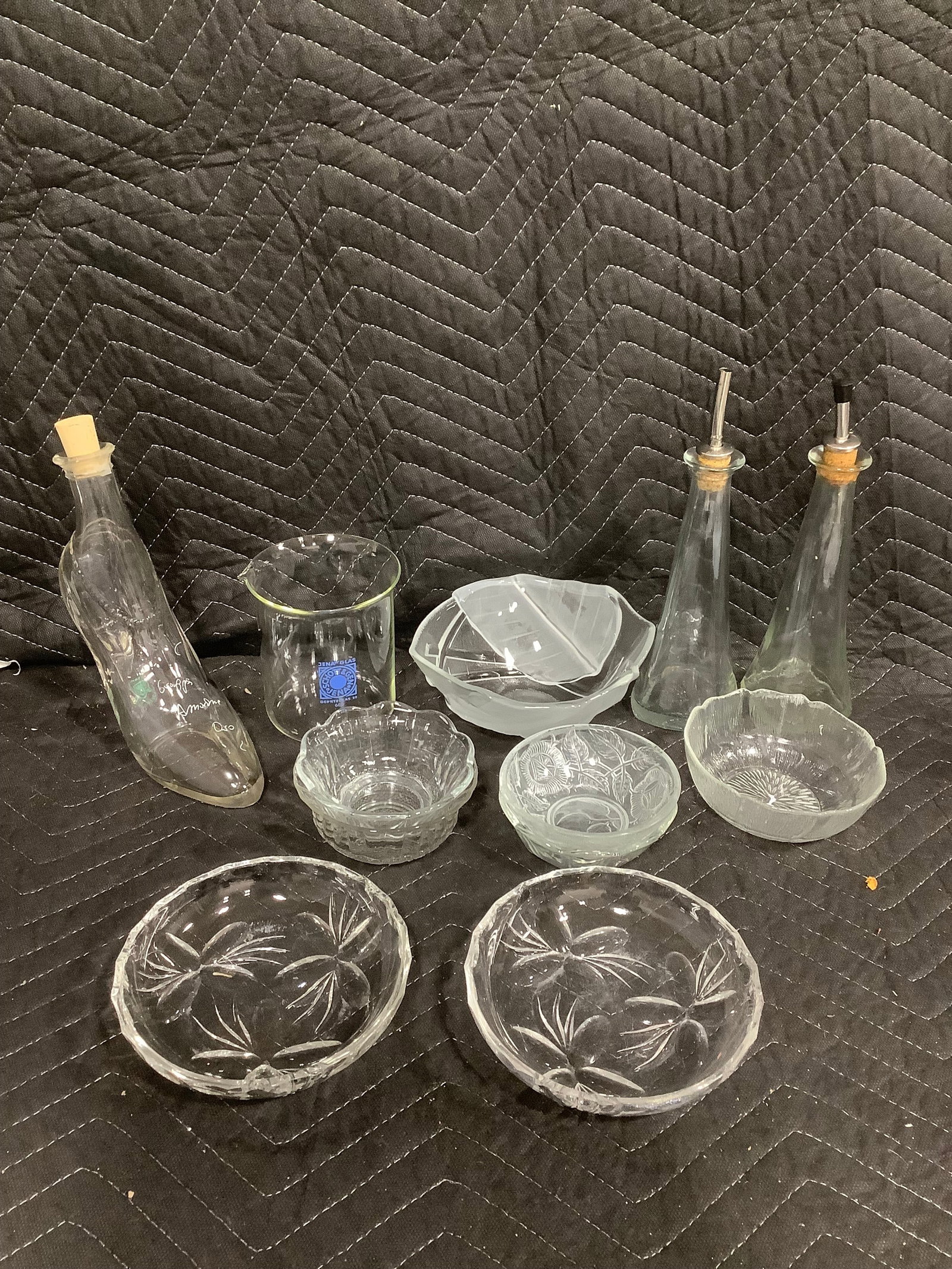 Lead crystal egg shaped trinket dish(5.5in tall) (1 of 1)