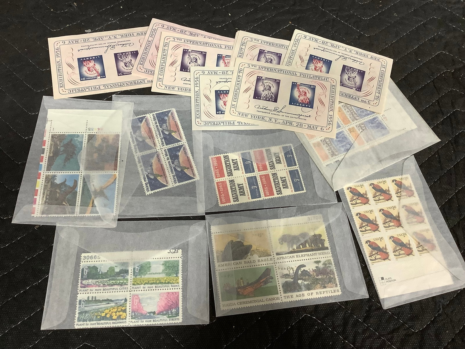 US Mint Stamp Blocks, Souvenir Sheets (1 of 1)