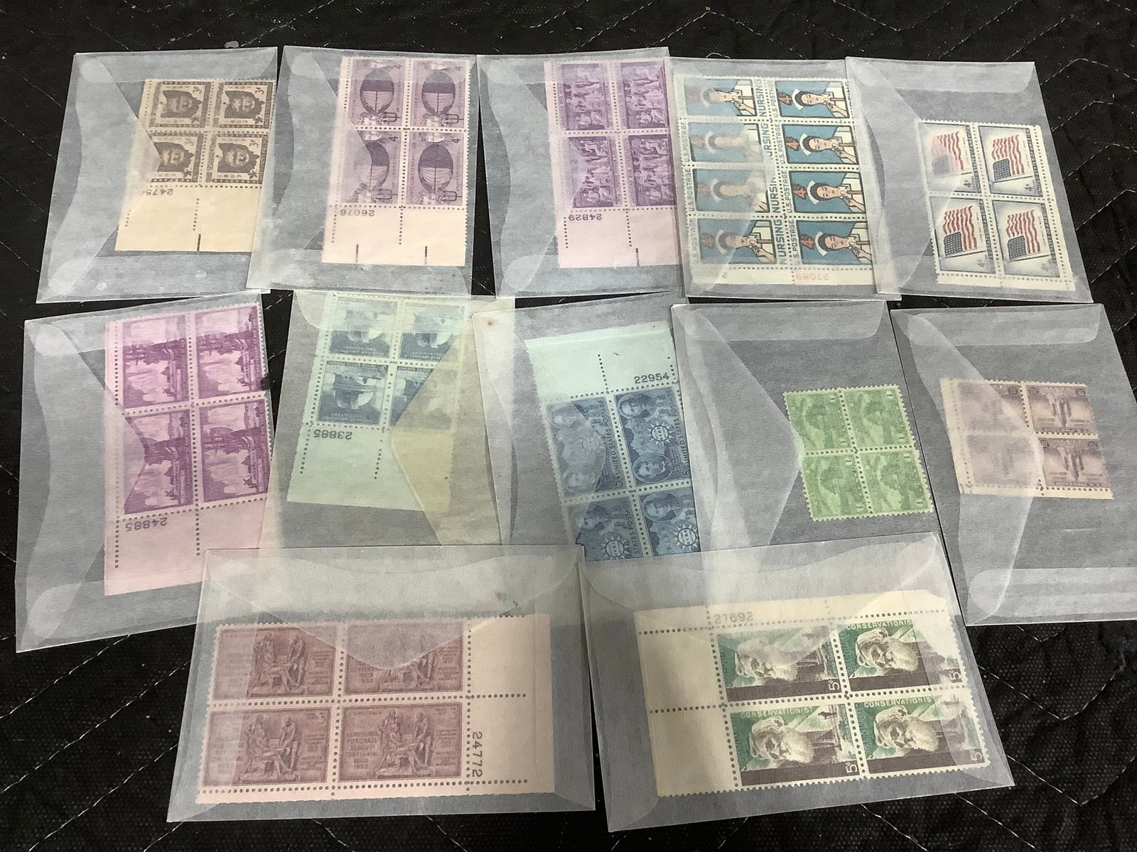 US Mint Stamp Blocks, Plate Blocks (1 of 1)