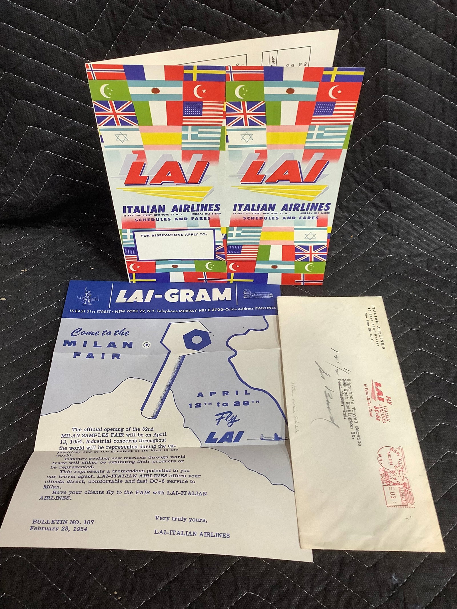 Vintage Italian Airlines Ephemera (1 of 1)
