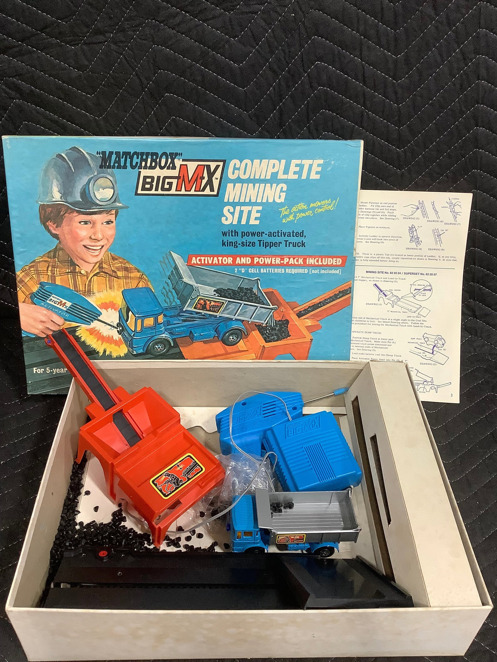 Vintage Matchbox Big MX Complete Mining Set: Vintage Matchbox Big MX Complete Mining Set