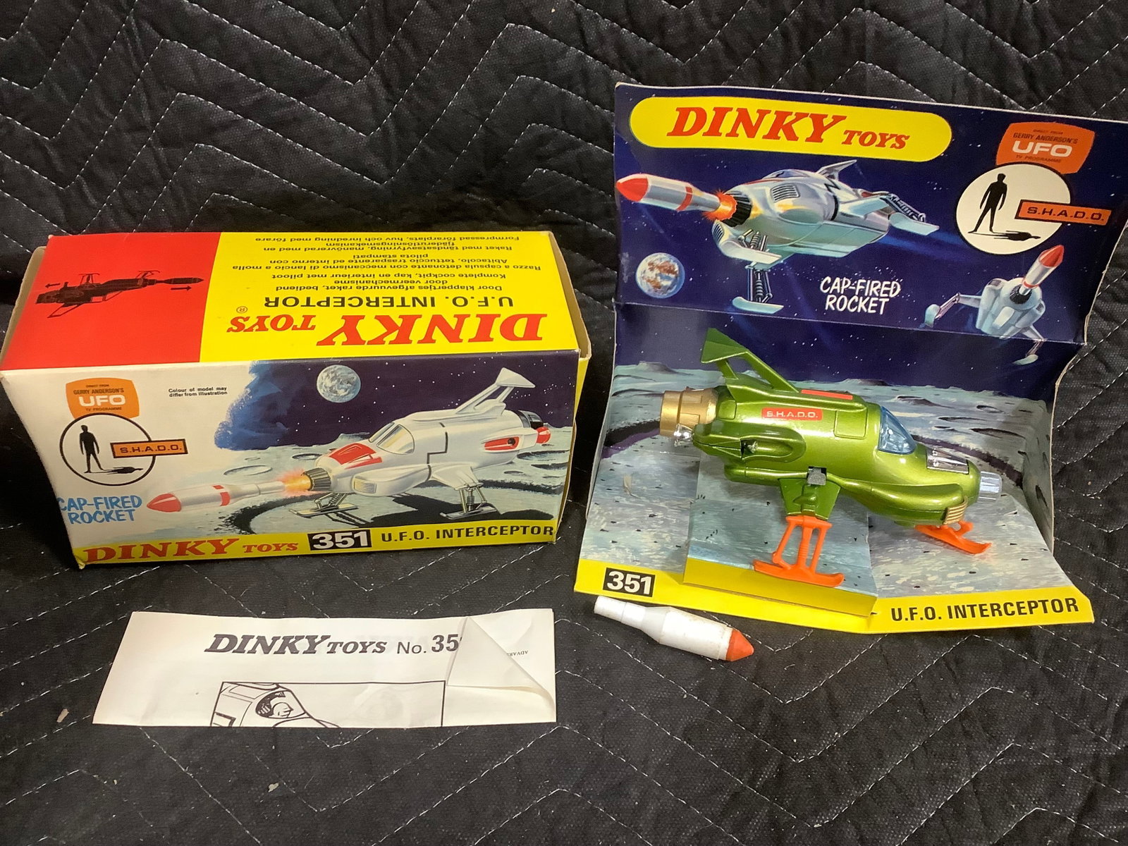 Vintage Dinky Toys UFO Interceptor *in box*: Vintage Dinky Toys UFO Interceptor *in box*