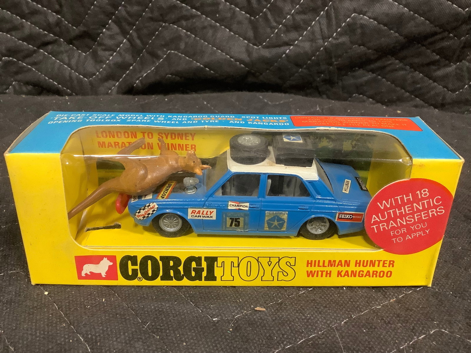 Vintage Corgi Toys Hillman Hunter with Kangaroo Model (1 of 1)
