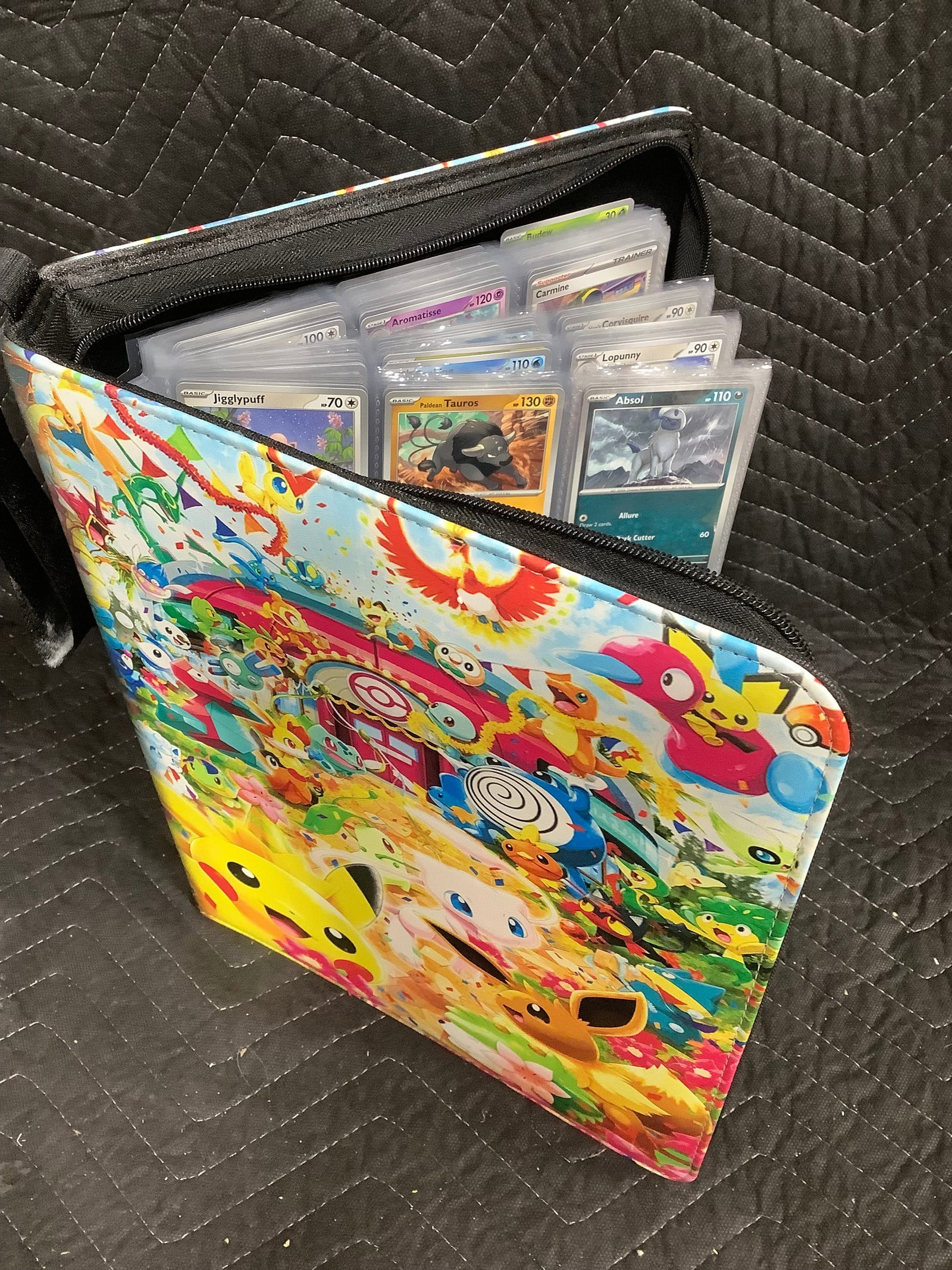Various Pokemon Cards in Card Binder: Various Pokemon Cards in Card Binder