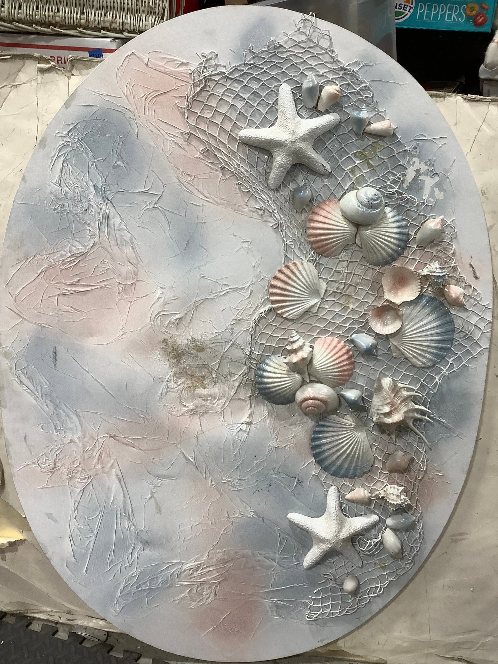 3D Shell Wall Decor (36inx48in): 3D Shell Wall Decor (36inx48in)