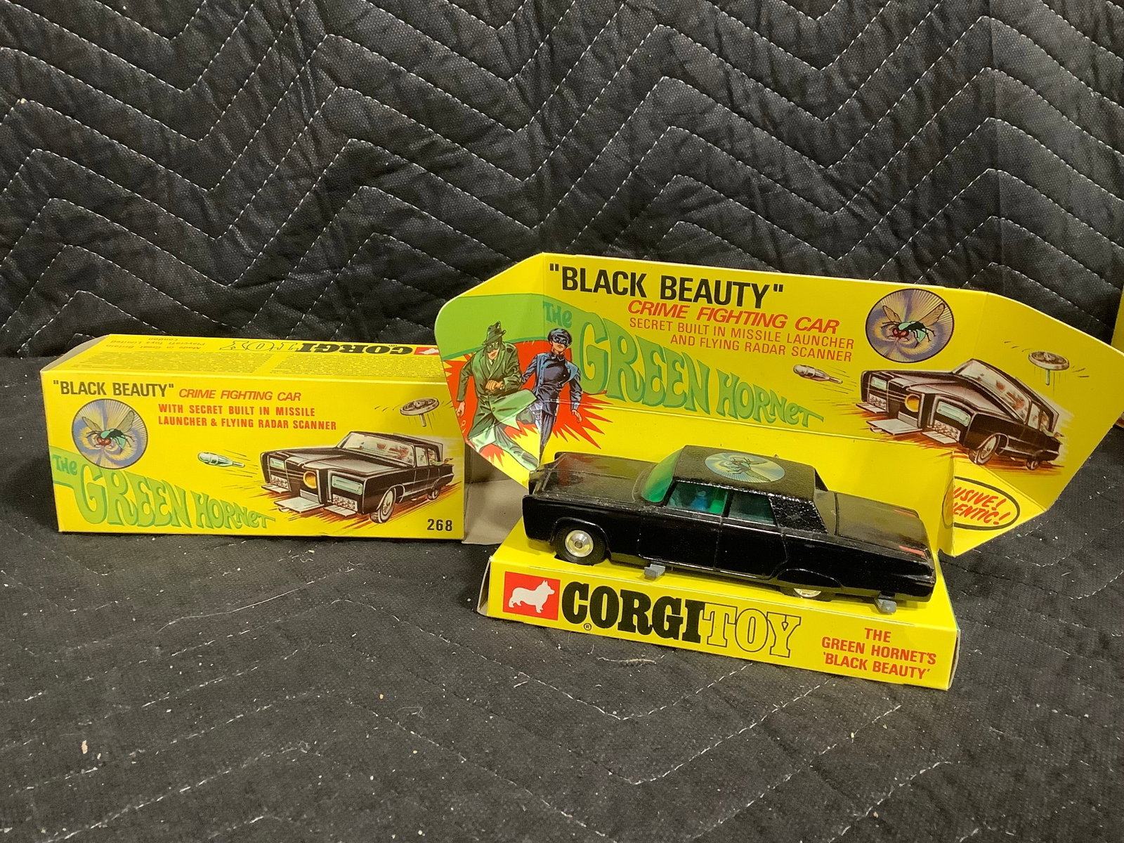 Vintage Corgi Toys Black Beauty Crime Fighting Car Diecast Model: Vintage Corgi Toys Black Beauty Crime Fighting Car Diecast Model