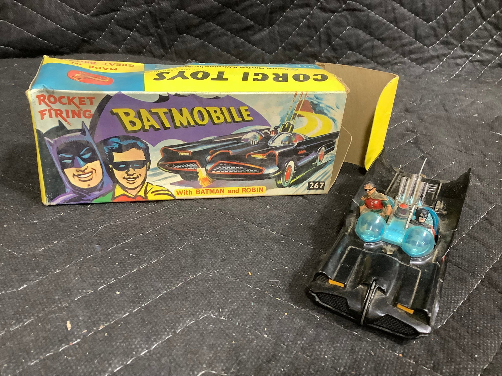 Vintage Corgi Toys Rocket Firing Batmobile Diecast Model (1 of 1)