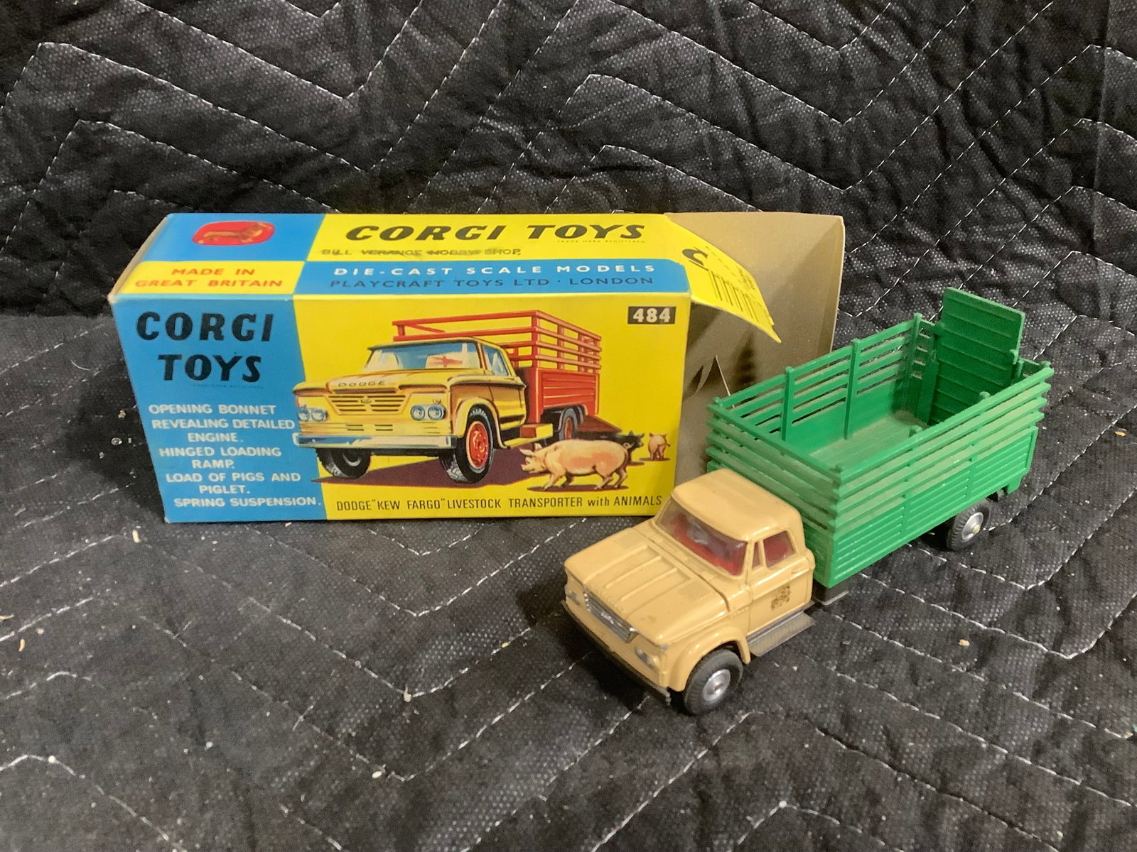 Vintage Corgi Toys Dodge Livestock Transporter Diecast Model (1 of 1)