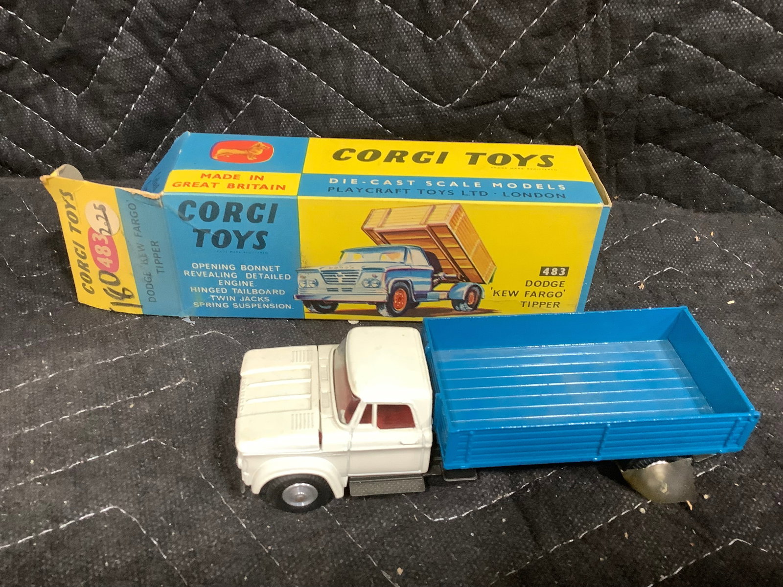 Vintage Corgi Toys Dodge Tipper Diecast Model (1 of 1)