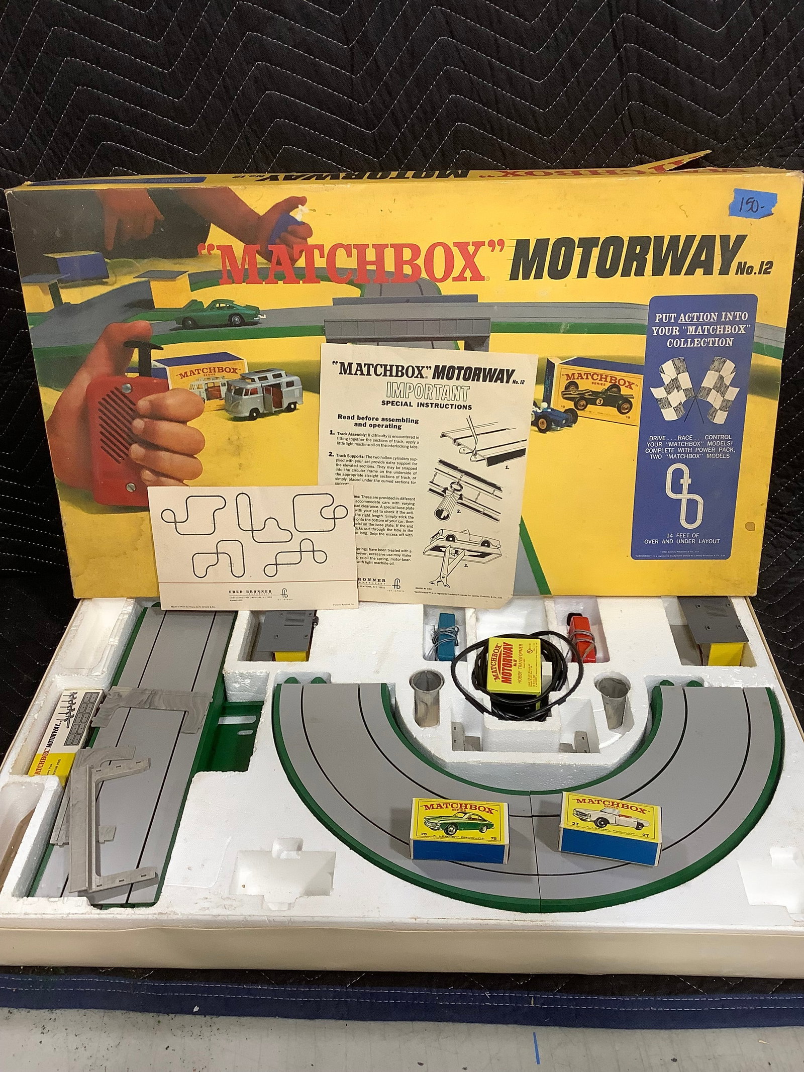 Matchbox Motorway No.12 vintage set in original box (1 of 1)