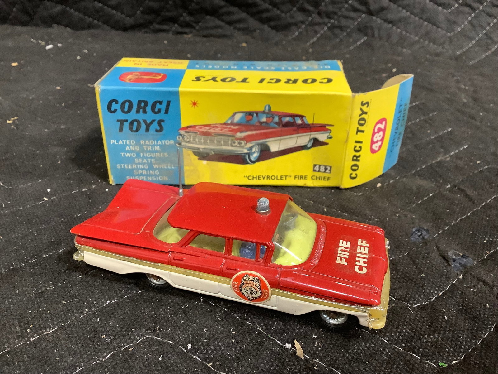 Corgi Toys vintage Chevrolet Fire Chief diecast in original box (1 of 1)