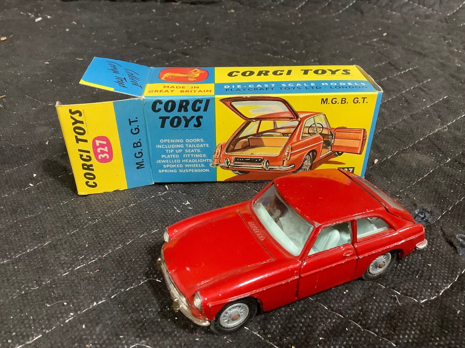 Corgi Toys vintage M.G.B. G.T. diecast in original box (1 of 1)