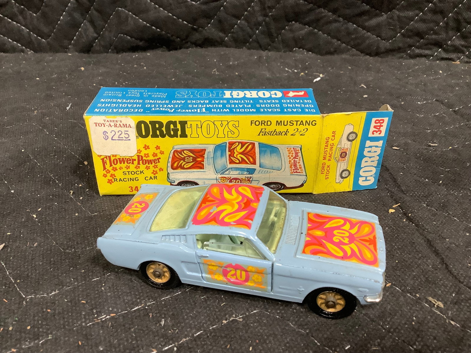 Corgi Toys vintage Ford Mustang Stock racing car diecast in original box (1 of 1)