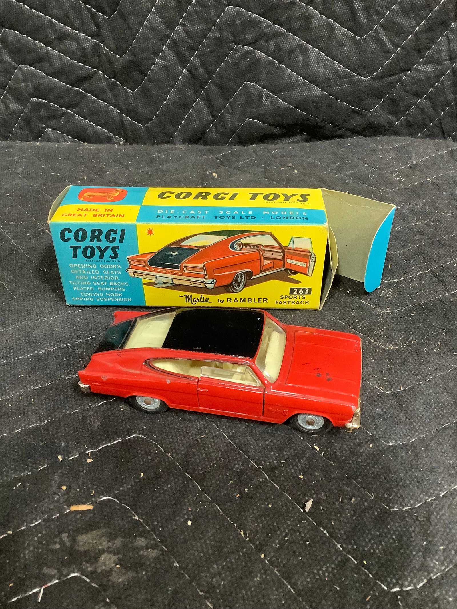 Corgi Toys vintage Marlin Sports Fastback by Rambler diecast in original box (1 of 1)