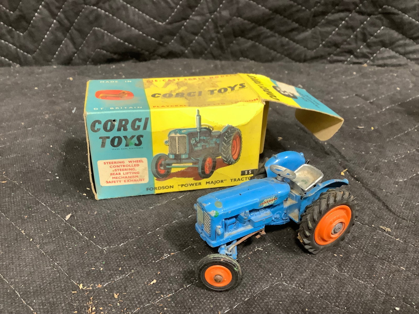 Corgi Toys vintage Ford Power Major Tractor diecast in original box (1 of 1)