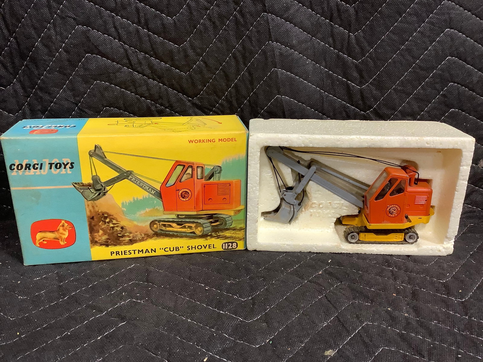 Corgi Toys vintage Priestman Cub shovel diecast in original box (1 of 1)