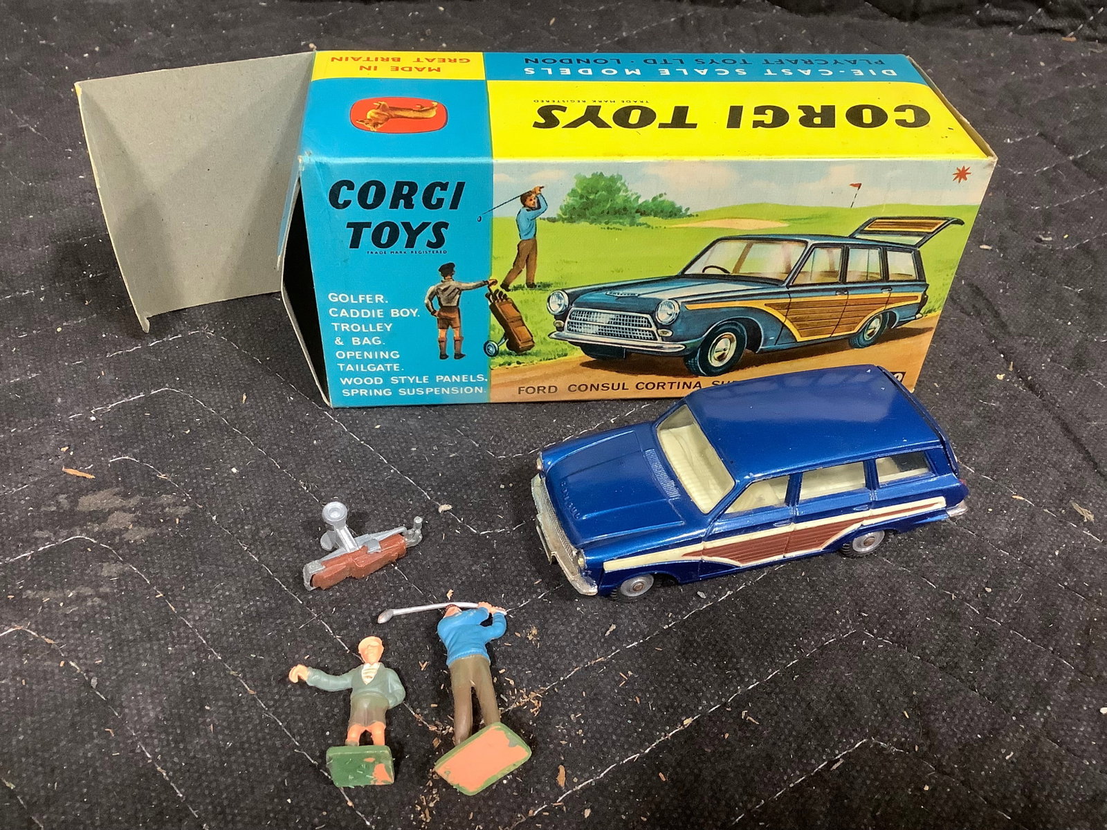Corgi Toys vintage Ford Consul Cortina Super Estate Car diecast in original box (1 of 1)