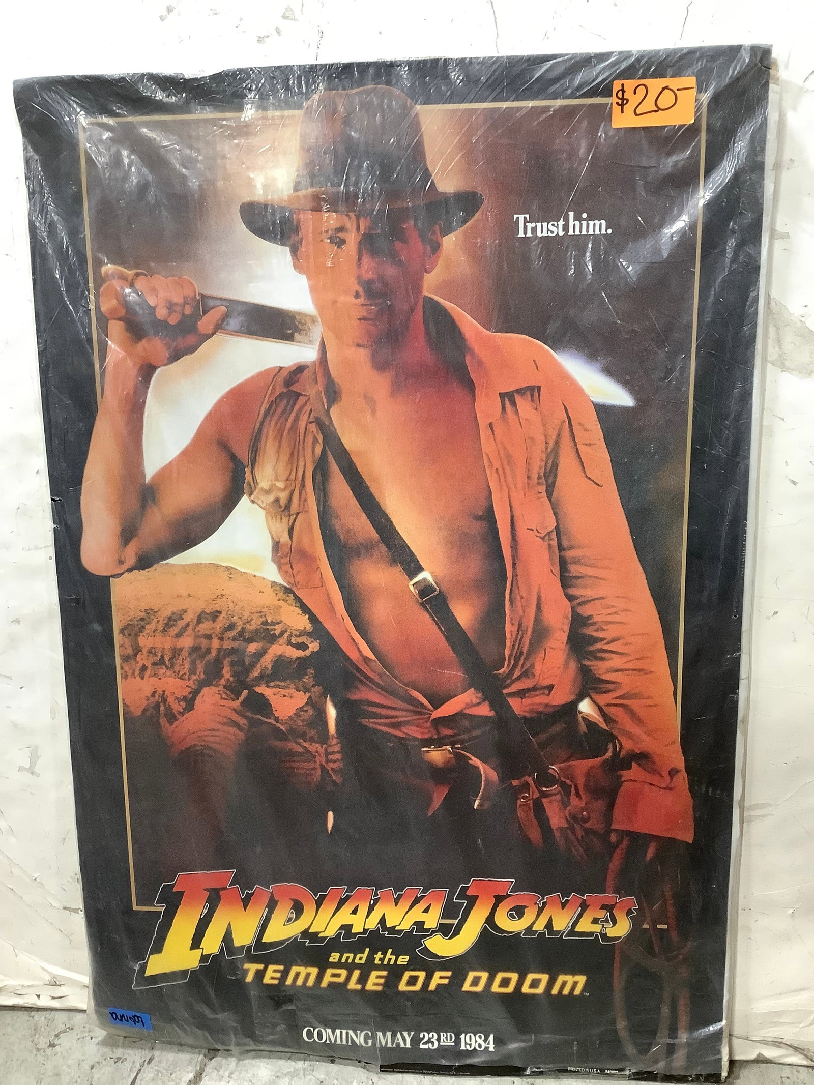 Indiana Jones poster(27inx40in): Indiana Jones poster(27inx40in)