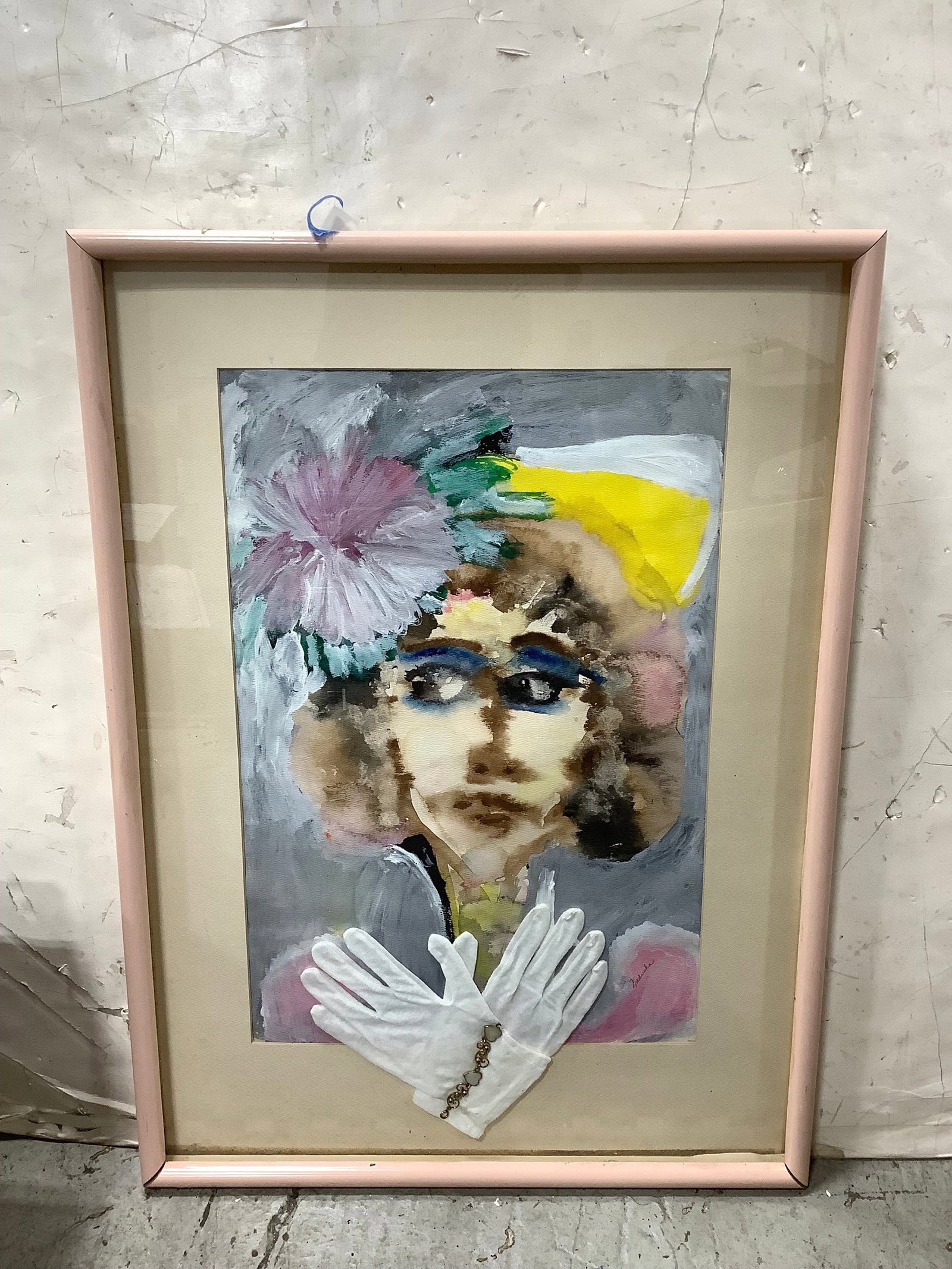 Framed and signed multi media artwork(24inx30in) (1 of 1)