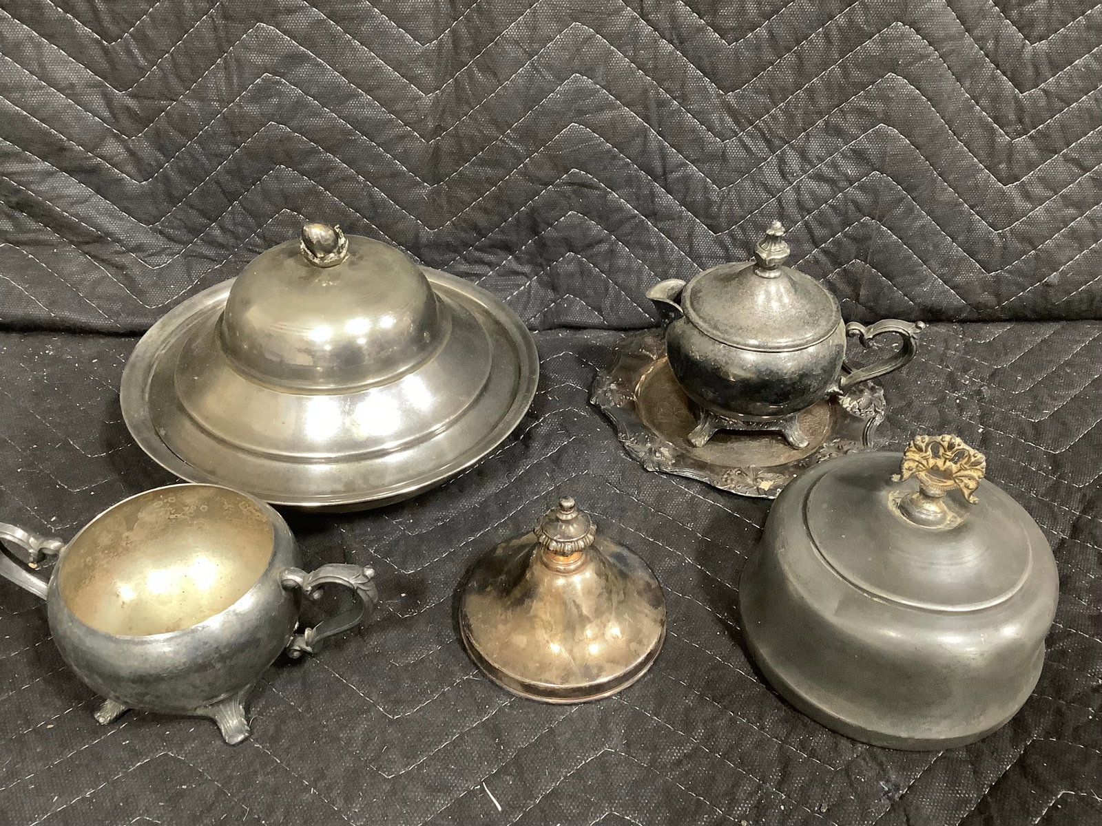 Vintage silver plated items(tallest 5.5in) (1 of 1)