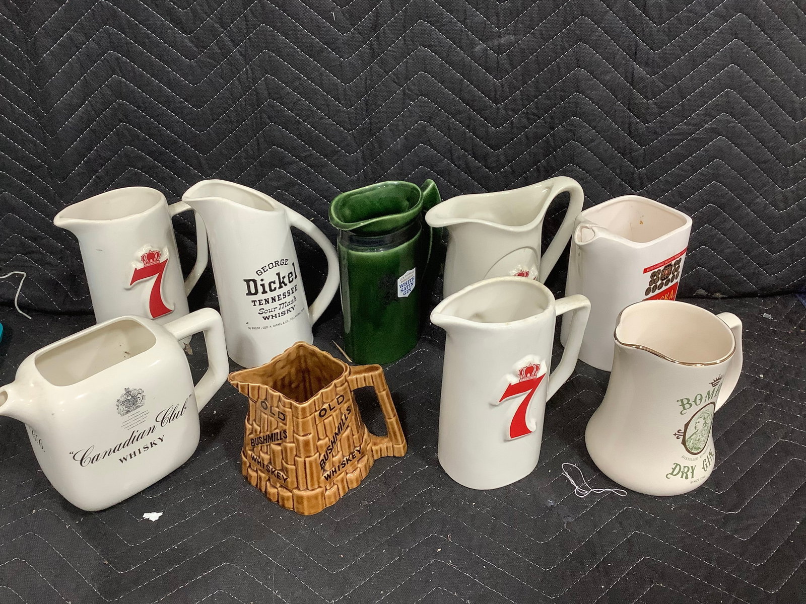Various whiskey water pitchers(tallest 8in) (1 of 1)