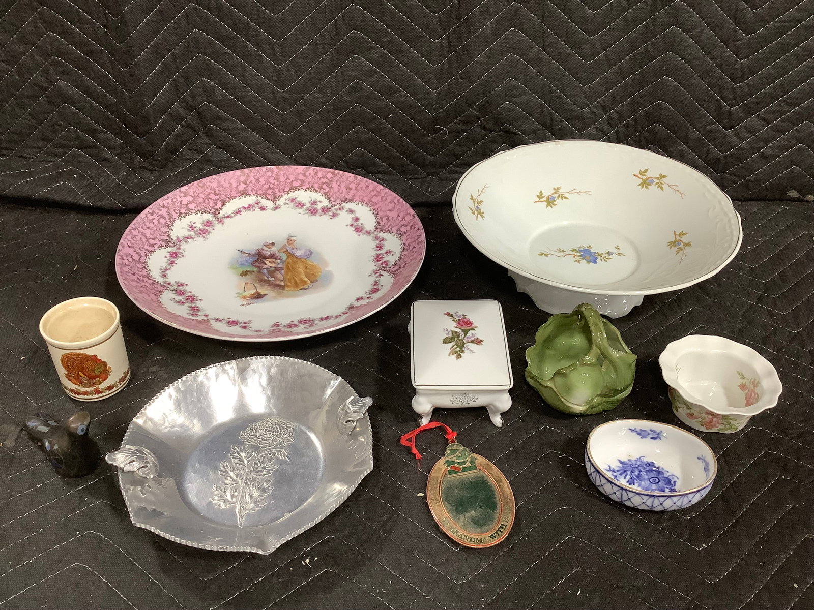 Leart raised bowl, ceramic floral themed trinket box, and more: Leart raised bowl, ceramic floral themed trinket box, and more