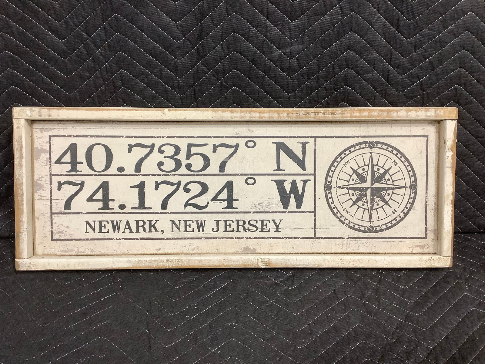 Newark NJ wooden wall decor(9.2inx25in): Newark NJ wooden wall decor(9.2inx25in)