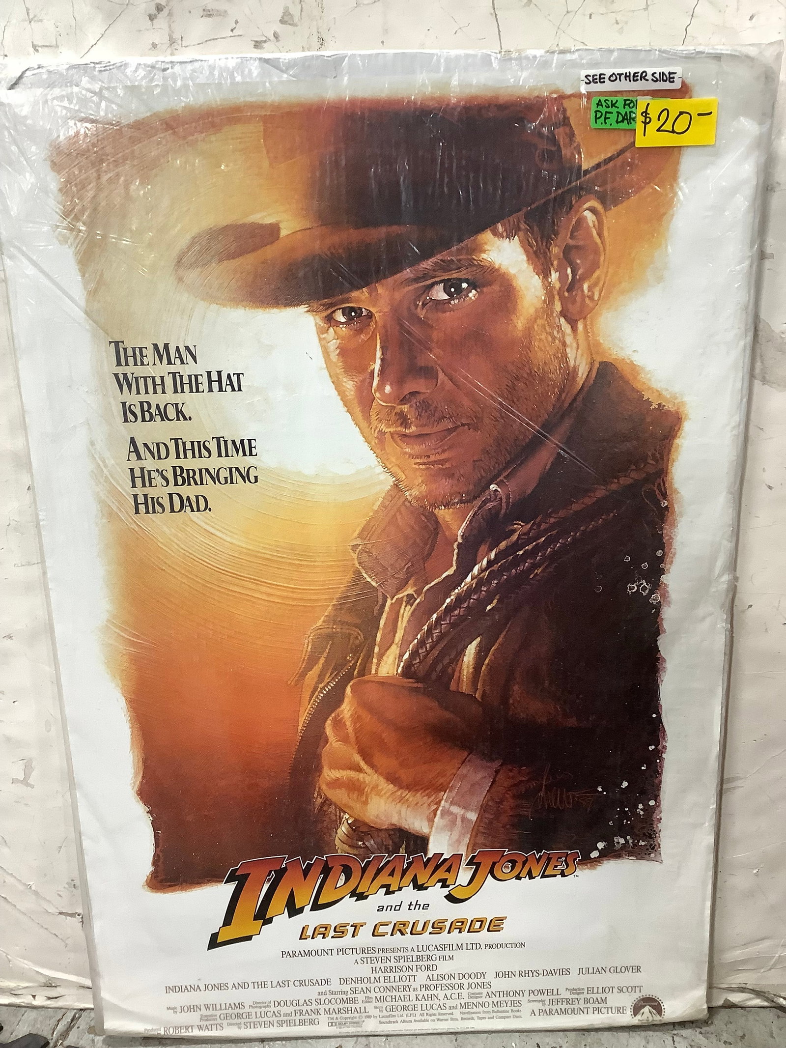 Indiana Jones poster(27inx40in): Indiana Jones poster(27inx40in)