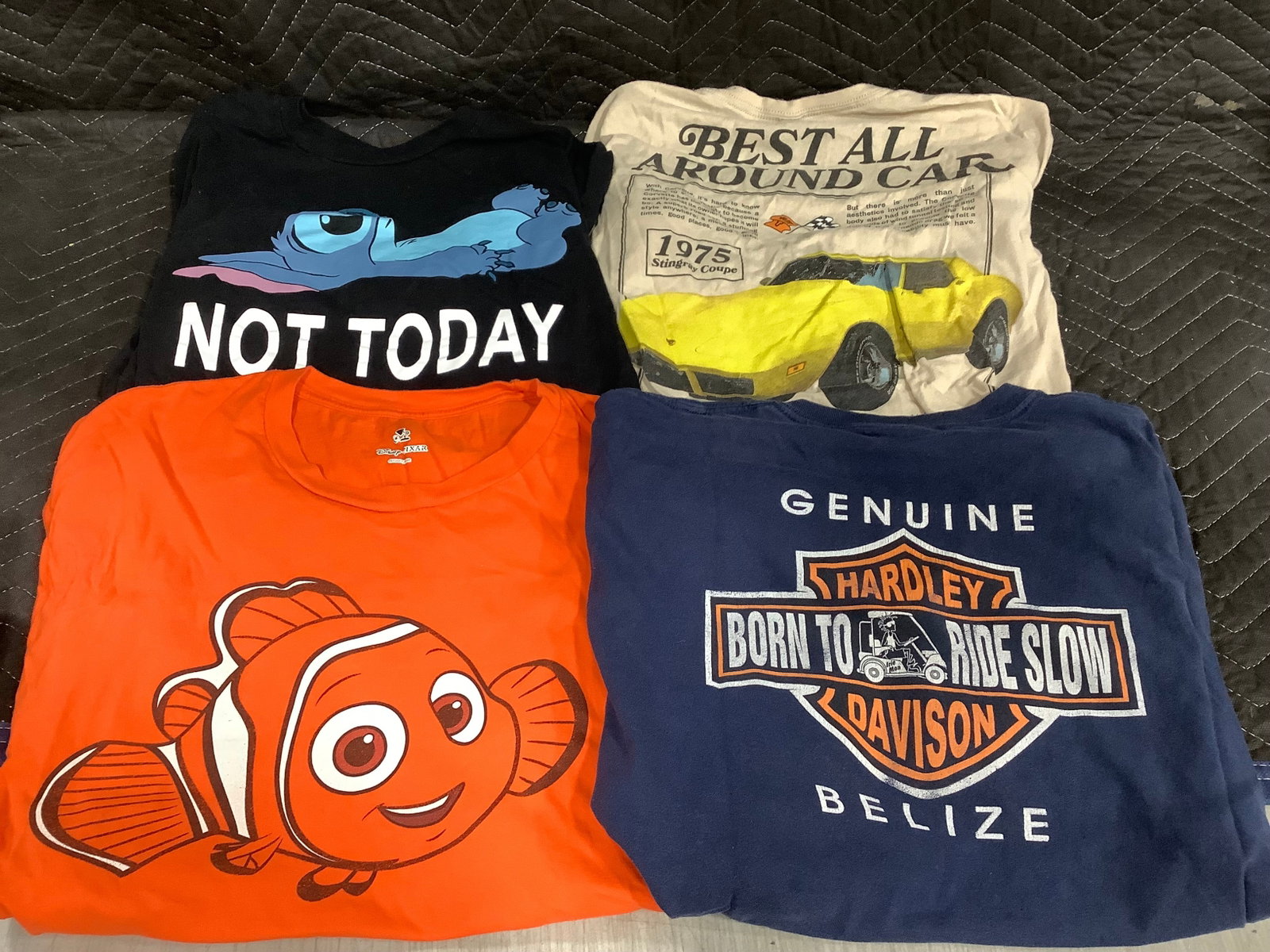 Various Graphic Tshirts - Stitch, Nemo, etc (sizes vary): Various Graphic Tshirts - Stitch, Nemo, etc (sizes vary)