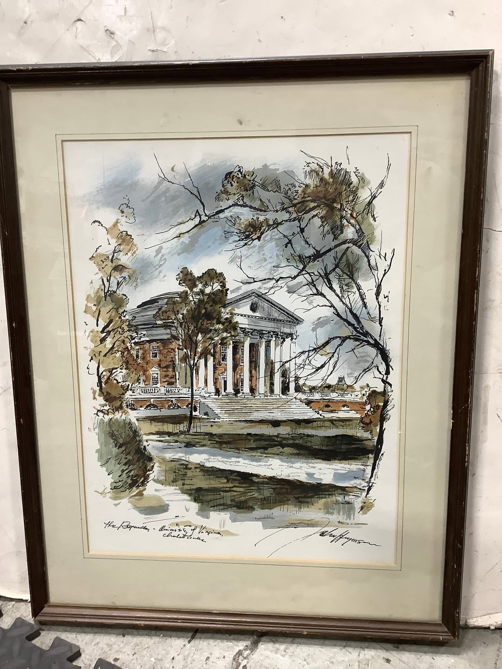 Framed Watercolor Print by John Haymson (19inx24.5in) (1 of 1)