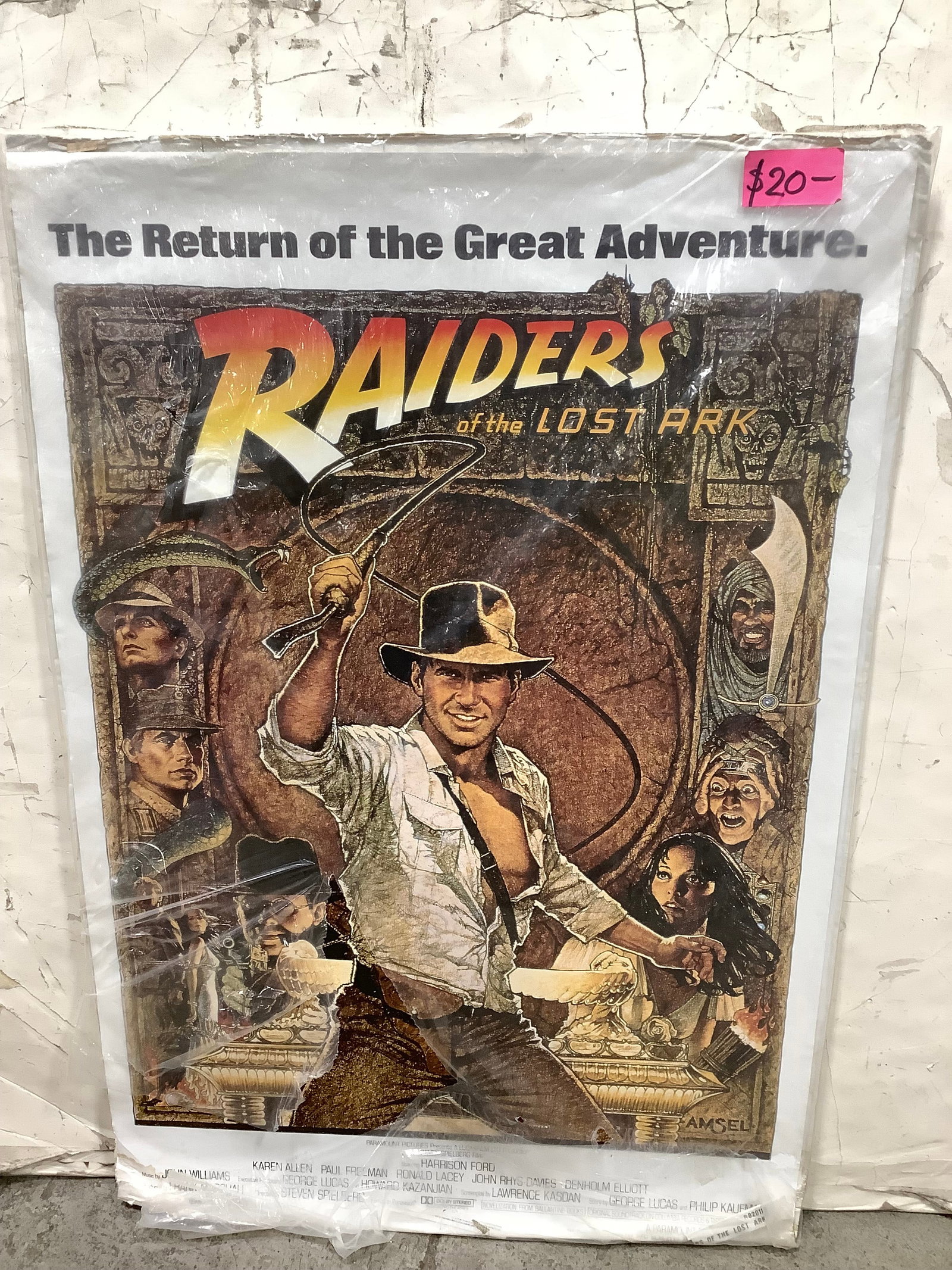 Raiders of the Lost Ark poster(26.5inx39in): Raiders of the Lost Ark poster(26.5inx39in)