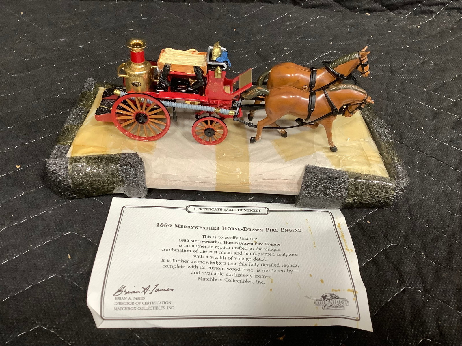 Matchbox 1880 Merryweather Horse-Drawn Fire Engine (1 of 1)