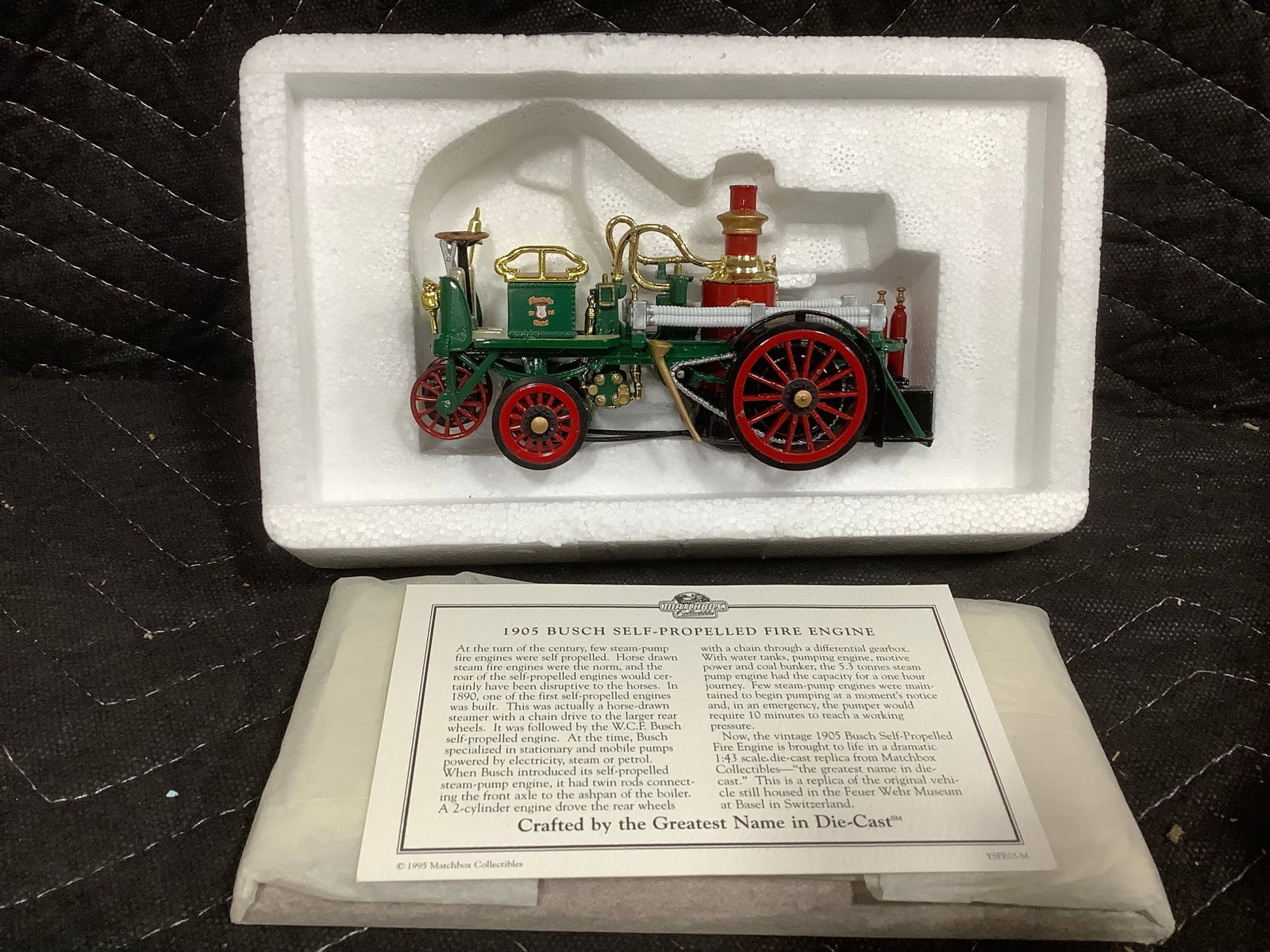 Vintage 1905 Busch Fire Engine Diecast (1 of 1)