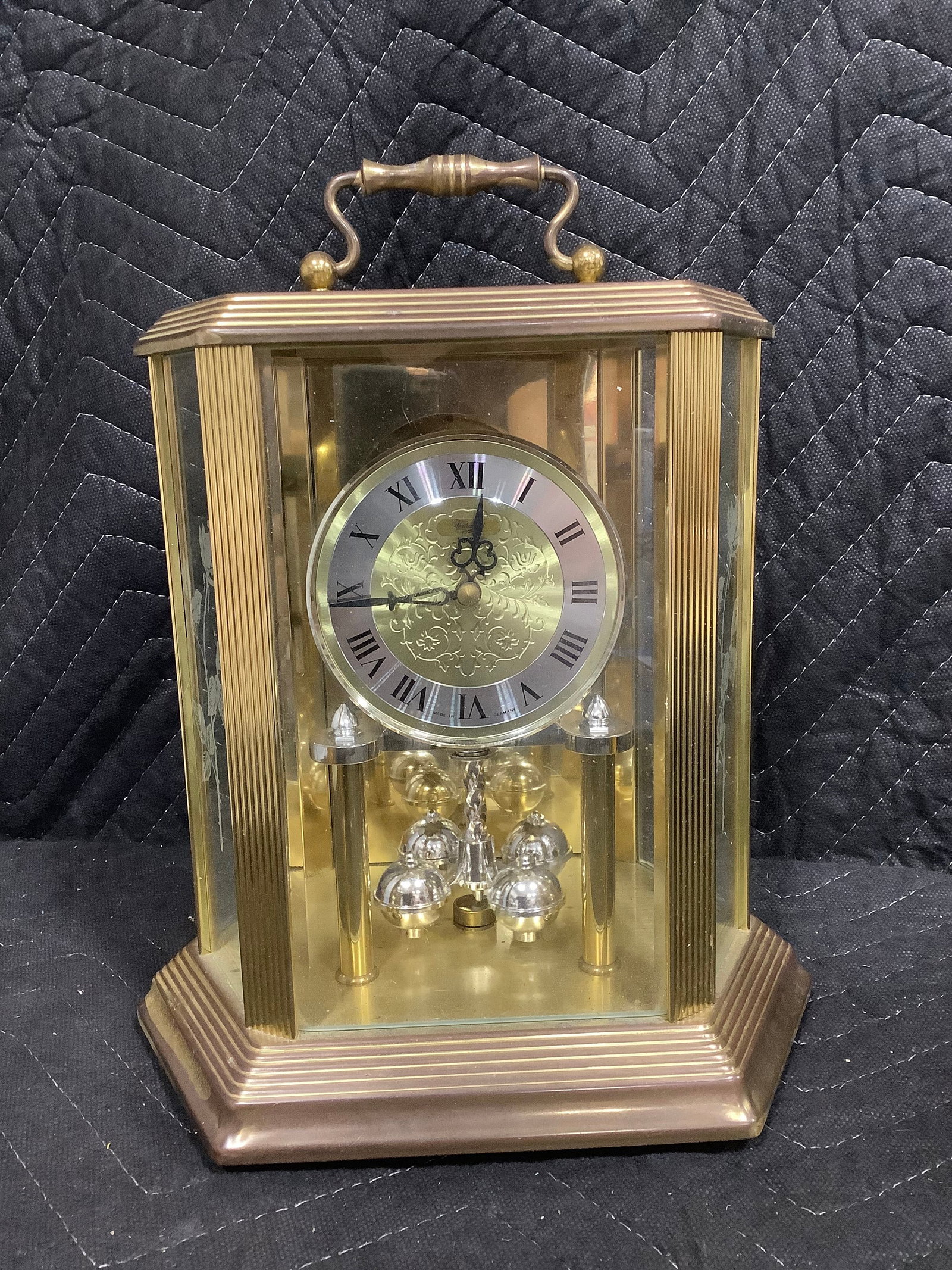 Hexagonal mantle clock(10.5in tall) (1 of 1)