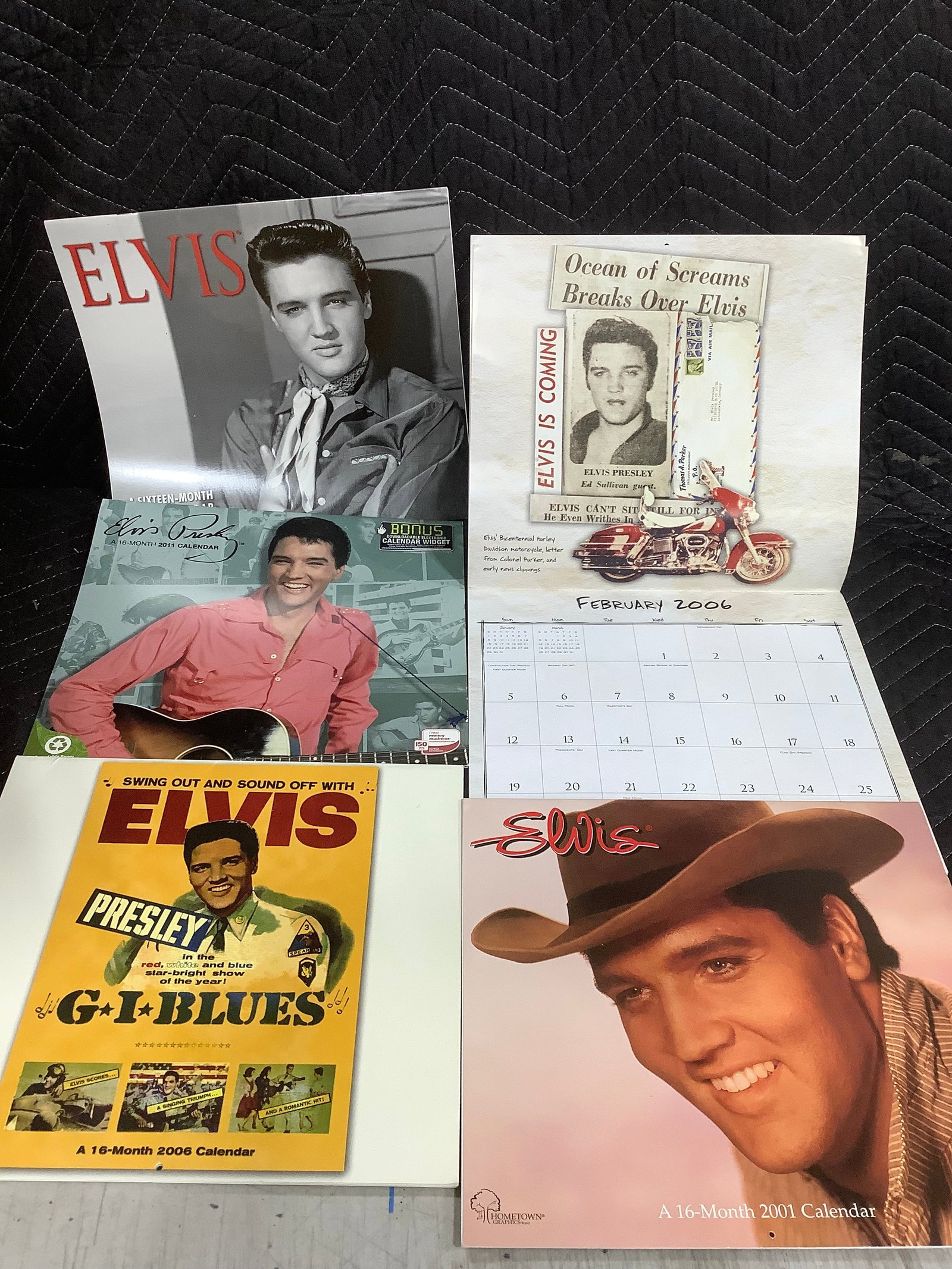 Vintage Elvis calendars: Vintage Elvis calendars