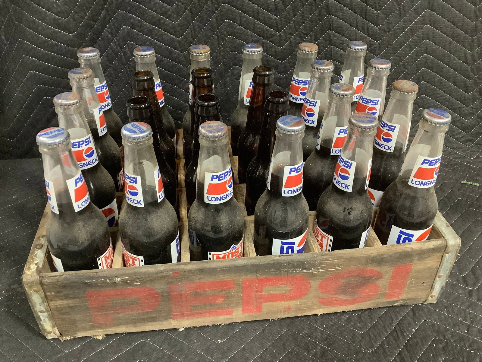 Vintage crate of Pepsi bottles (1 of 1)
