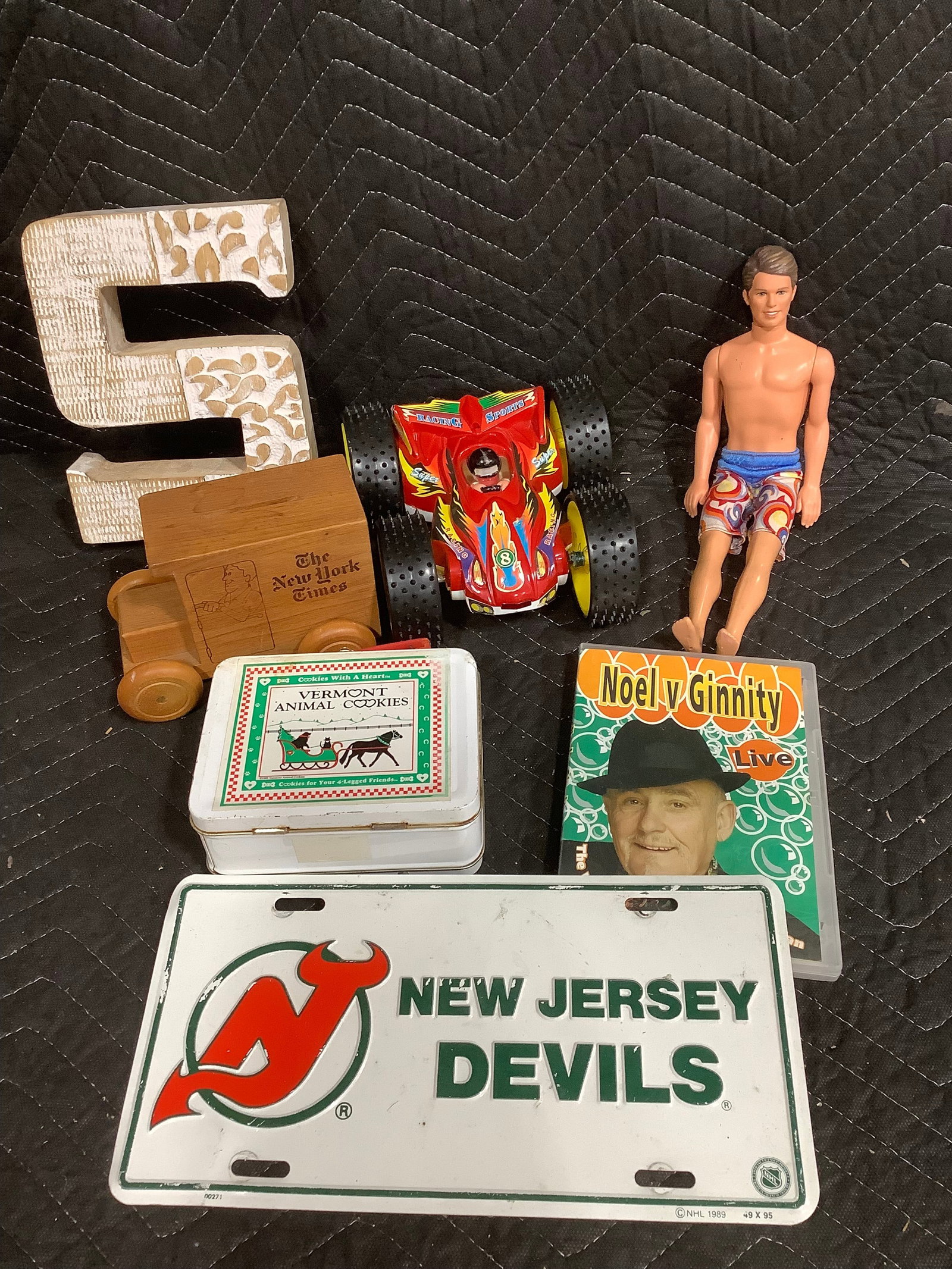 NJ Devils license plate, The New York Timmes wooden coin bank, and more: NJ Devils license plate, The New York Timmes wooden coin bank, and more