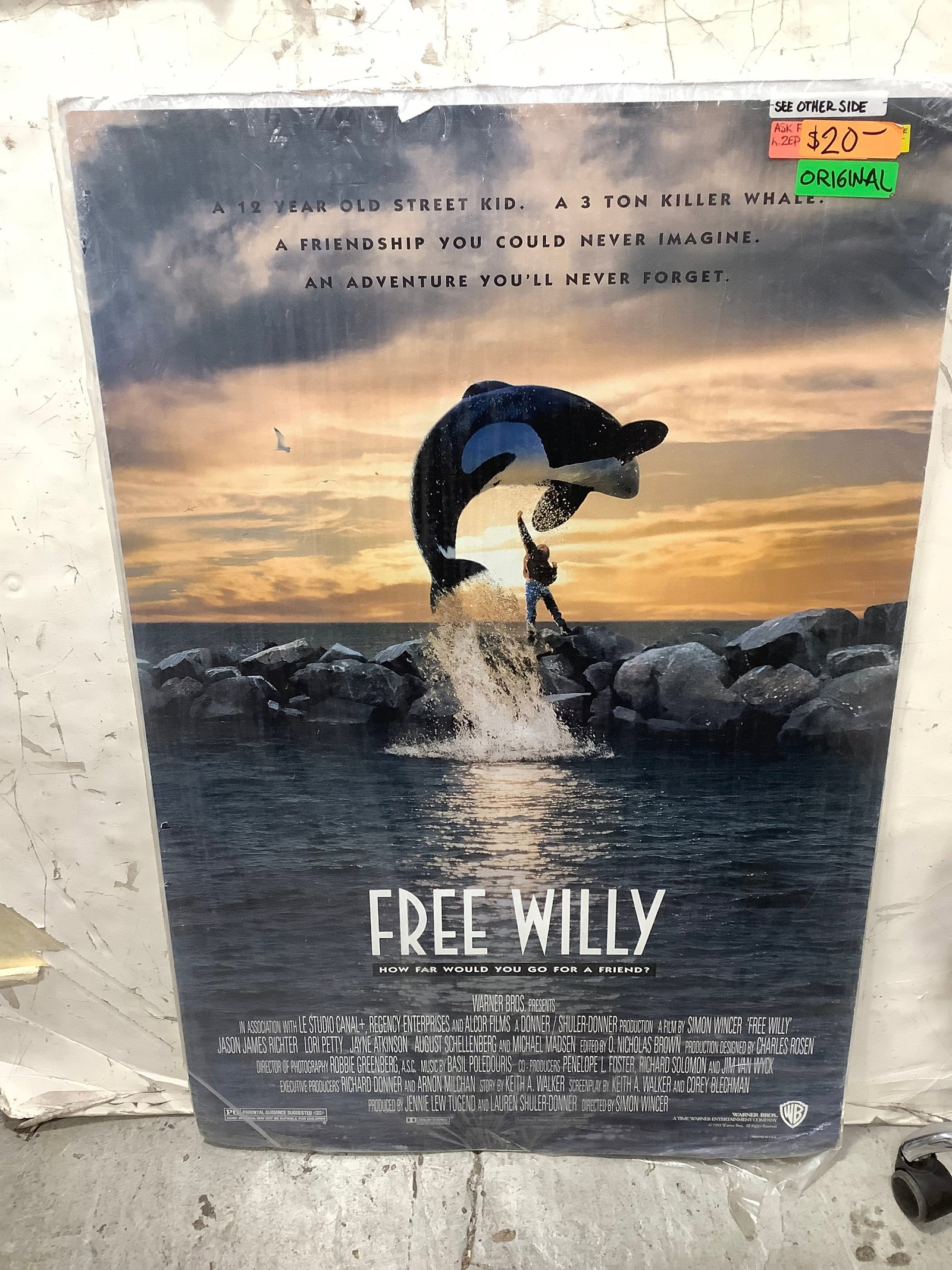 Free Willy movie poster(27inx40.5in): Free Willy movie poster(27inx40.5in)