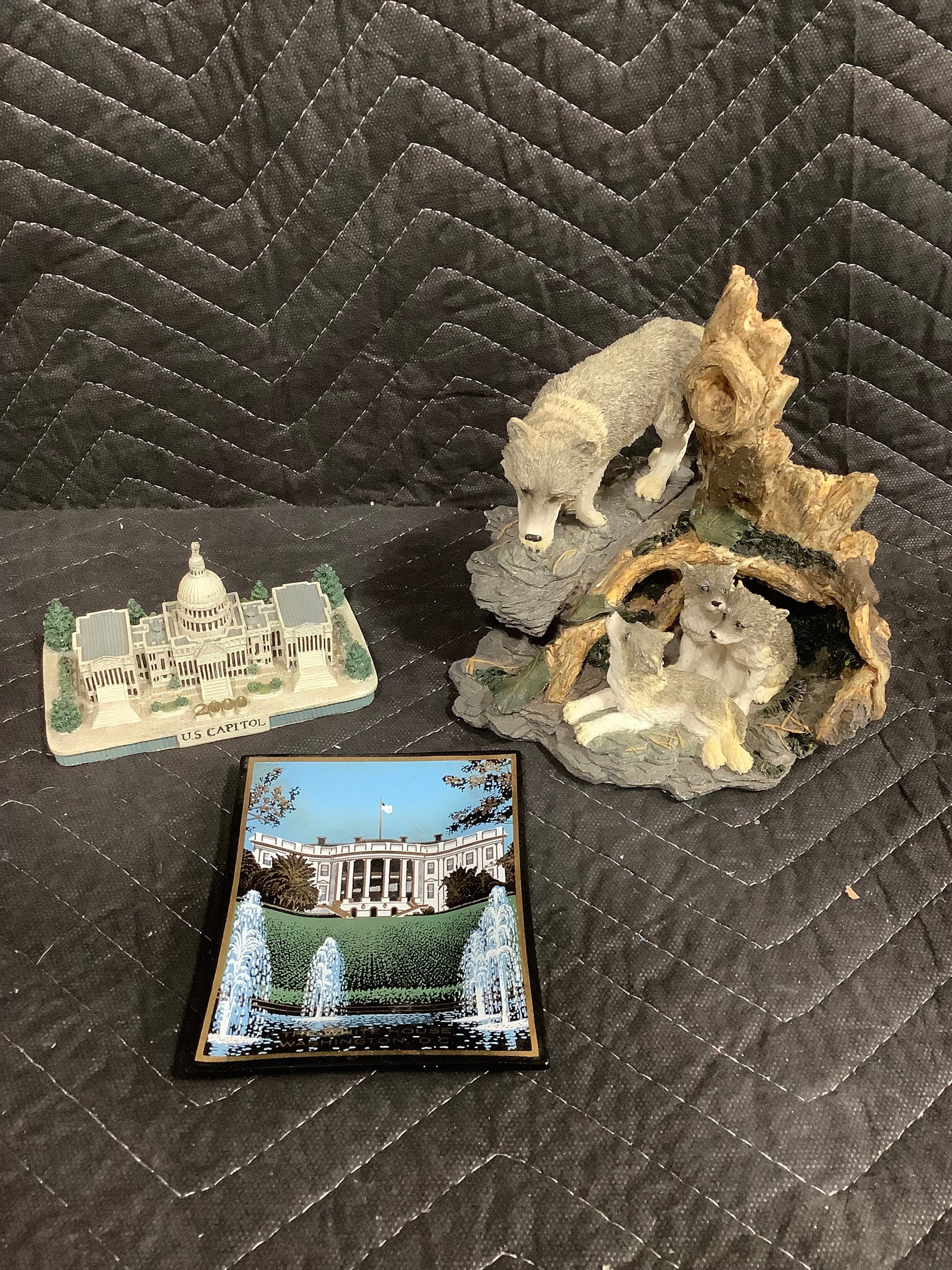 U.S. Capitol replica, souvenir tray, and more(6in tallest): U.S. Capitol replica, souvenir tray, and more(6in tallest)